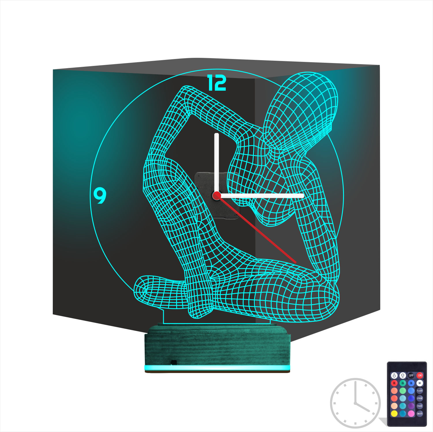 Именной подарок: 3d светильник медитация и йога 9