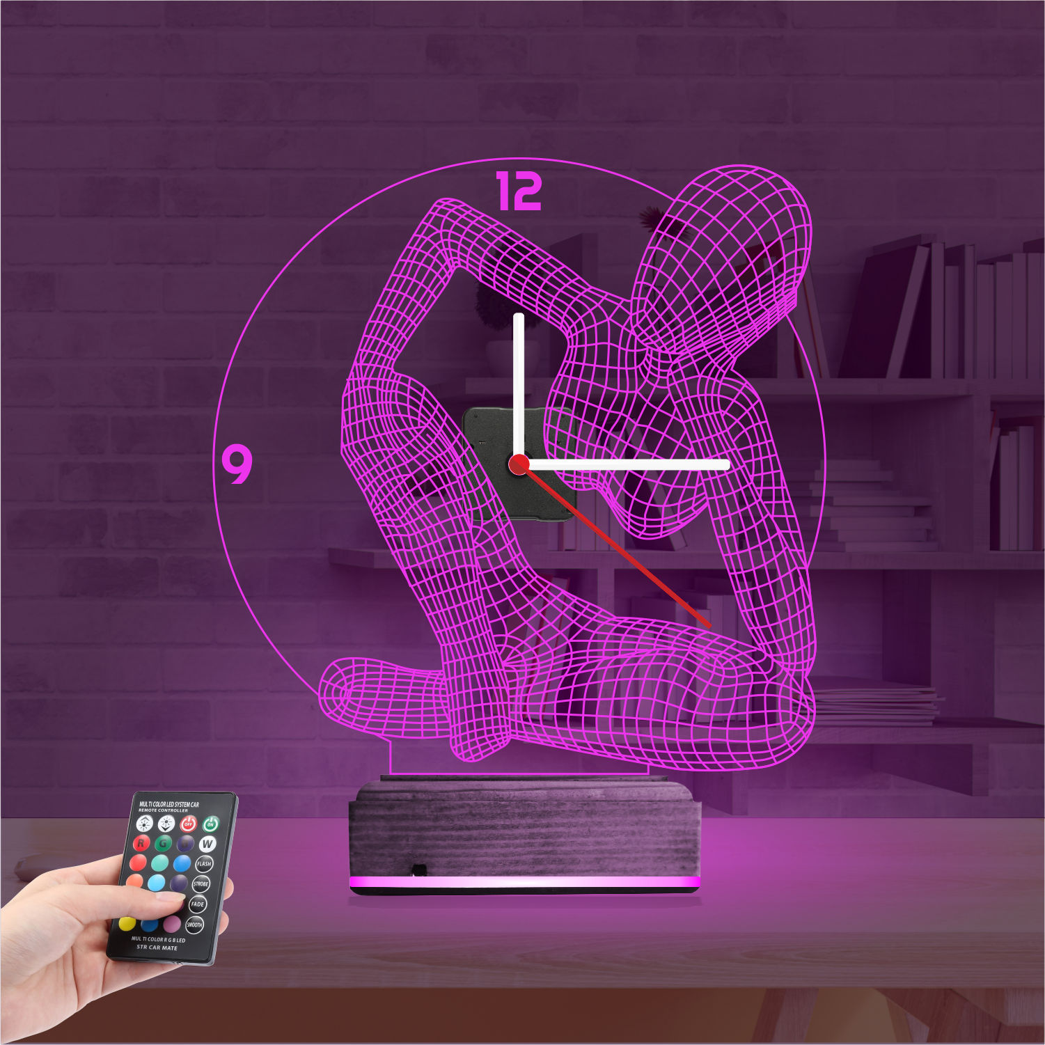 Именной подарок: 3d светильник медитация и йога 3