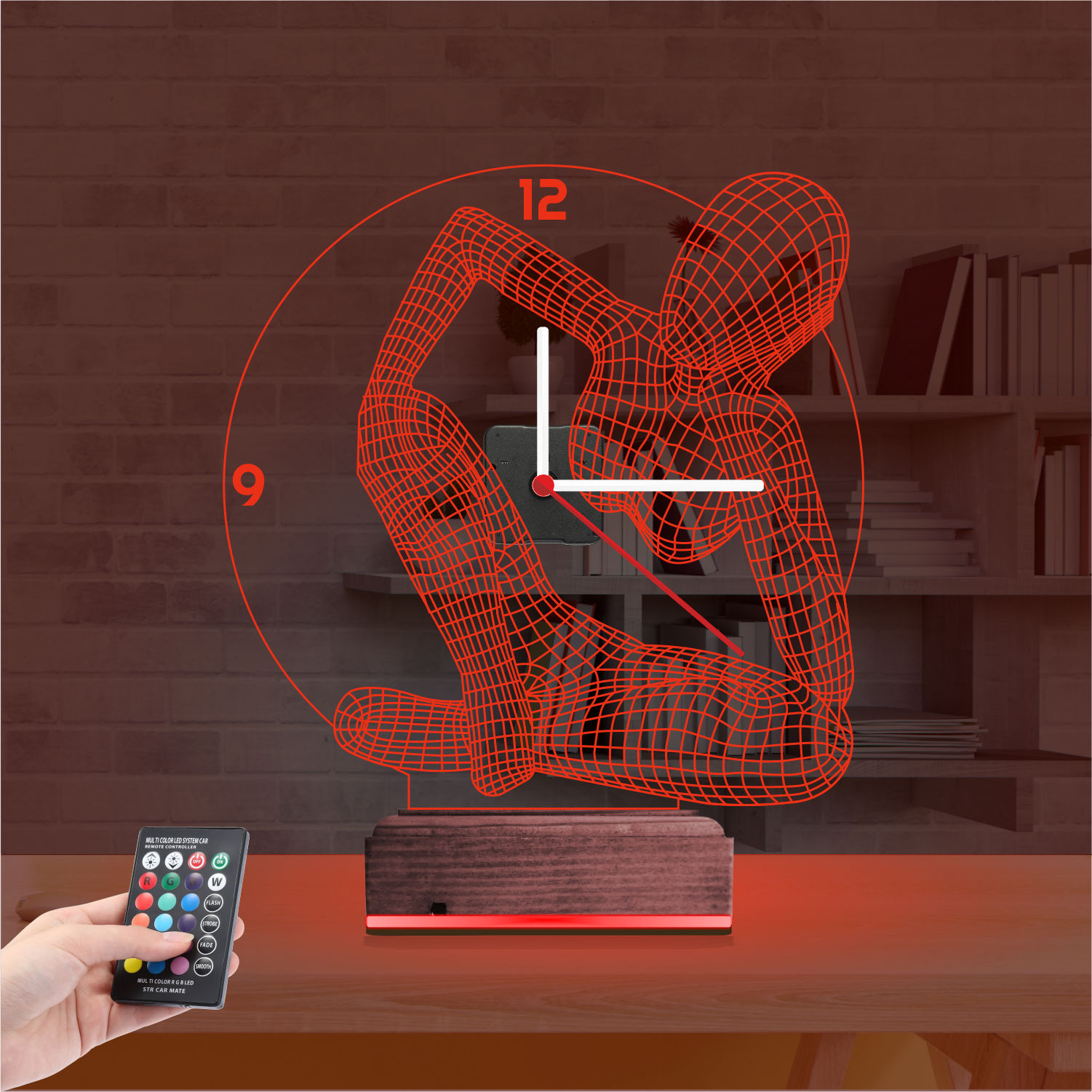 Именной подарок: 3d светильник медитация и йога 6