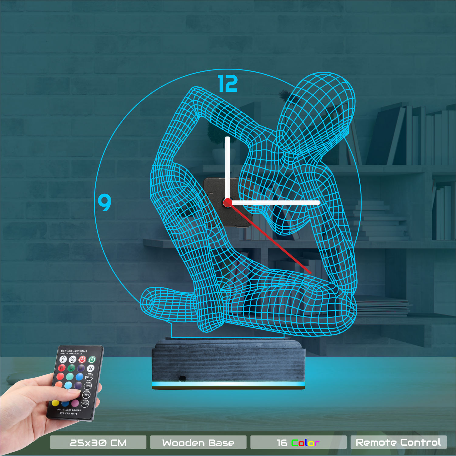 Именной подарок: 3d светильник медитация и йога 8