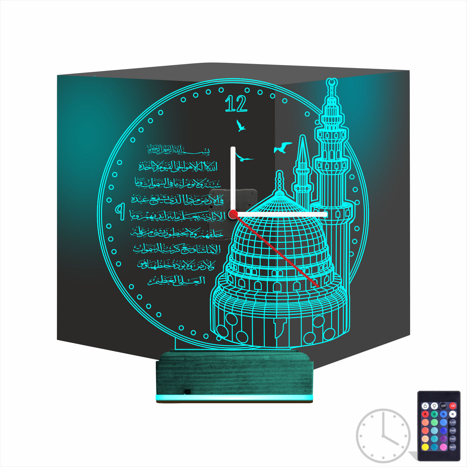 Именной подарок: 3d светильник мечеть с аятами 8