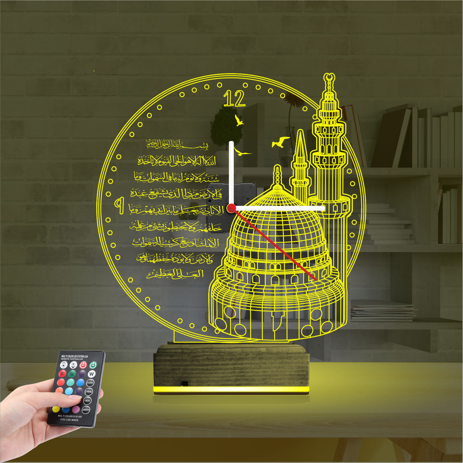 Именной подарок: 3d светильник мечеть с аятами 4