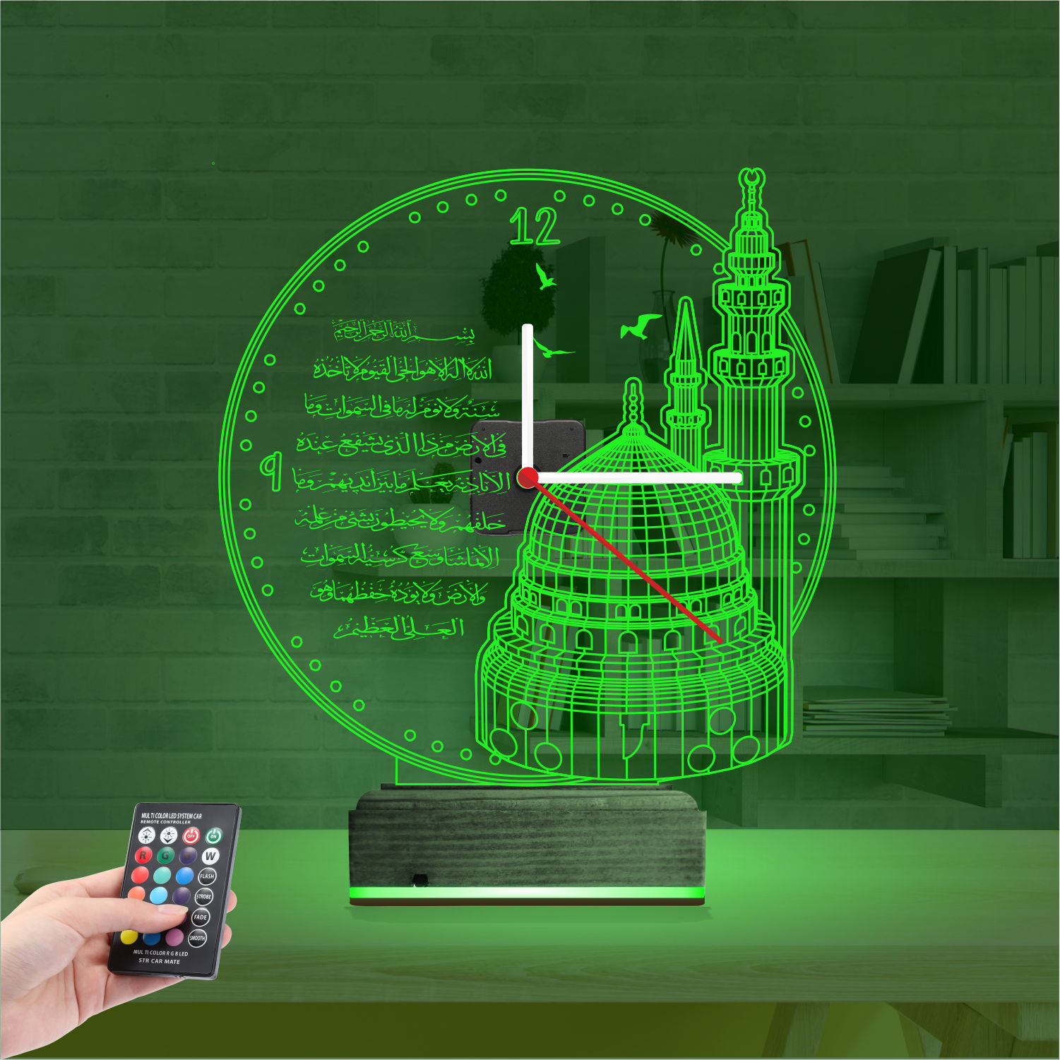 Именной подарок: 3d светильник мечеть с аятами 5