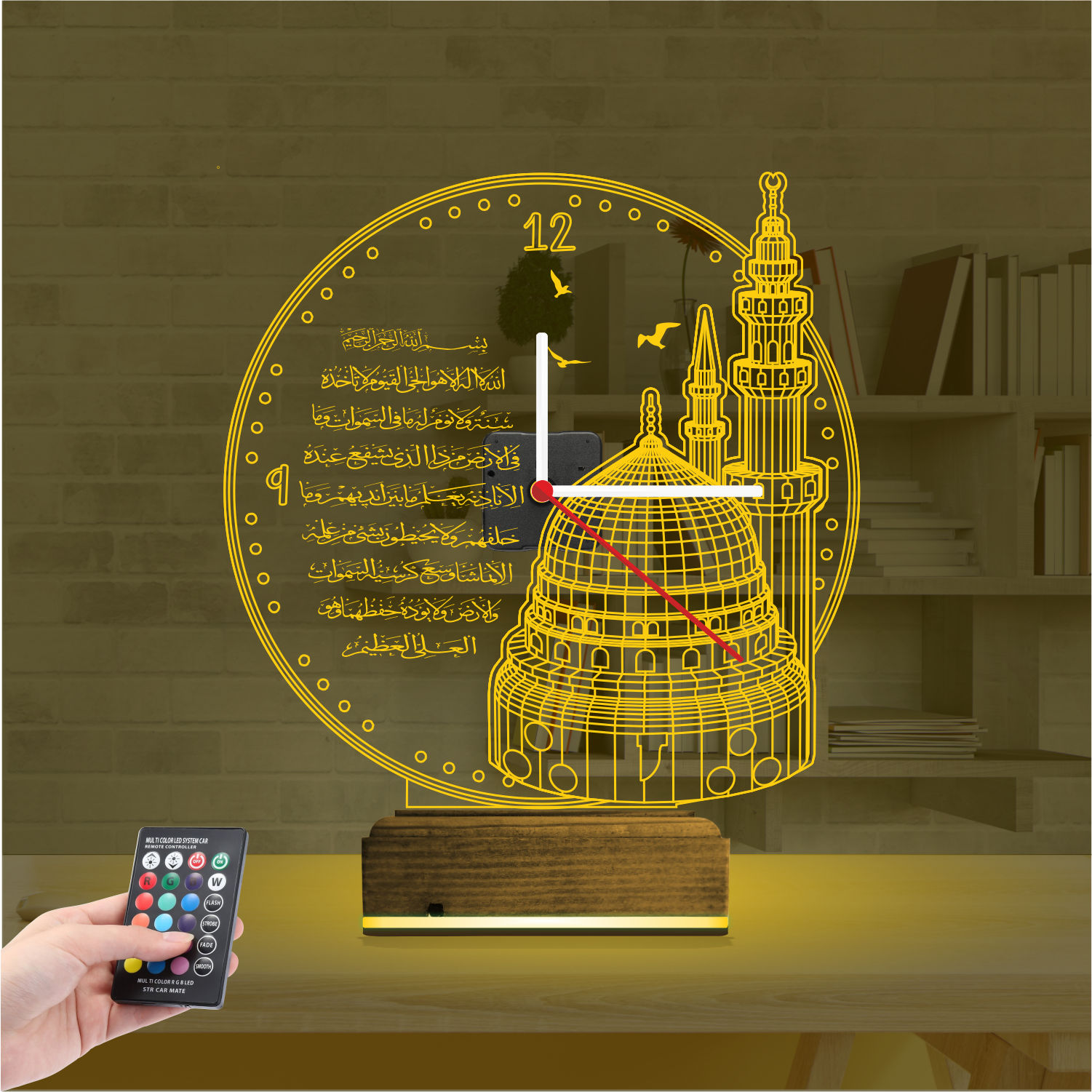 Именной подарок: 3d светильник мечеть с аятами 7