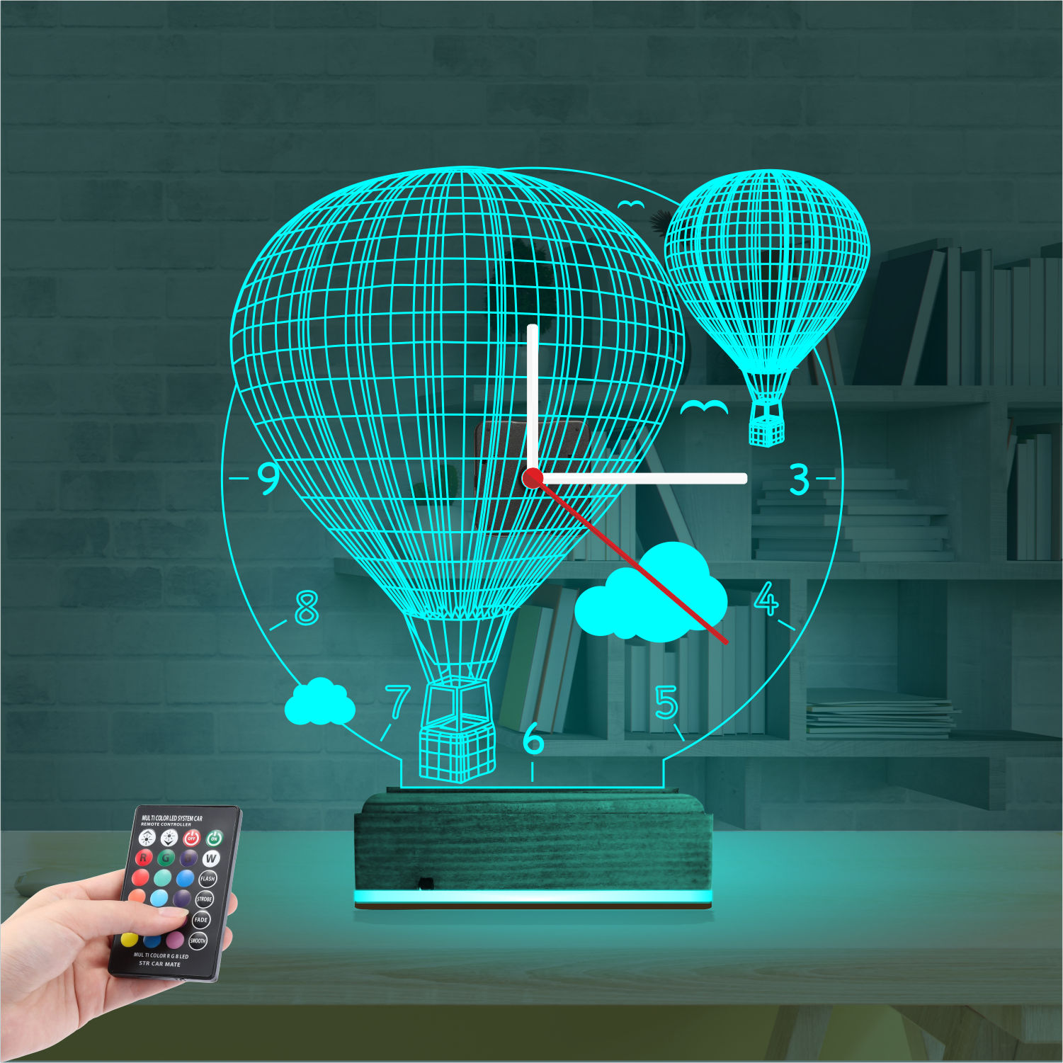 Именной подарок: 3d светильник воздушные шары каппадокия 2