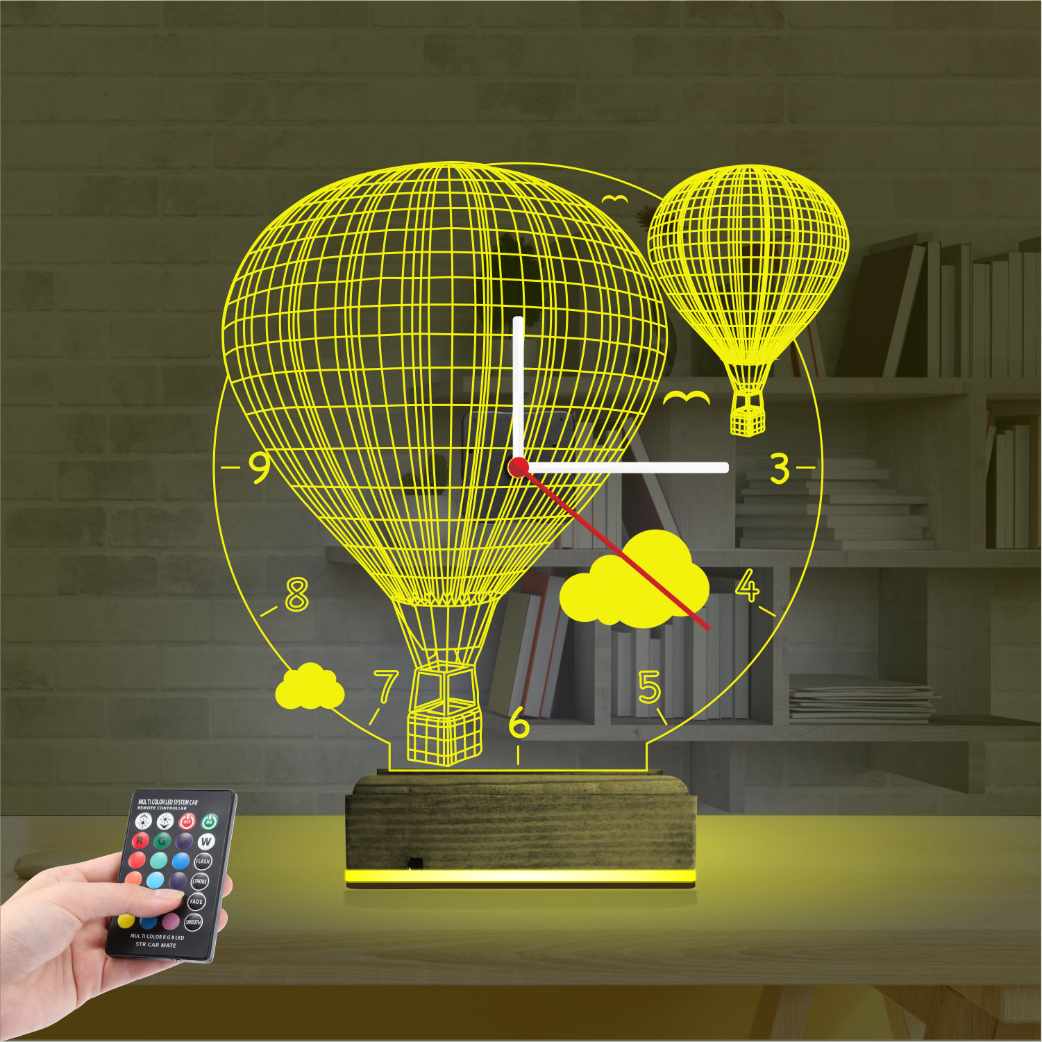 Именной подарок: 3d светильник воздушные шары каппадокия 4