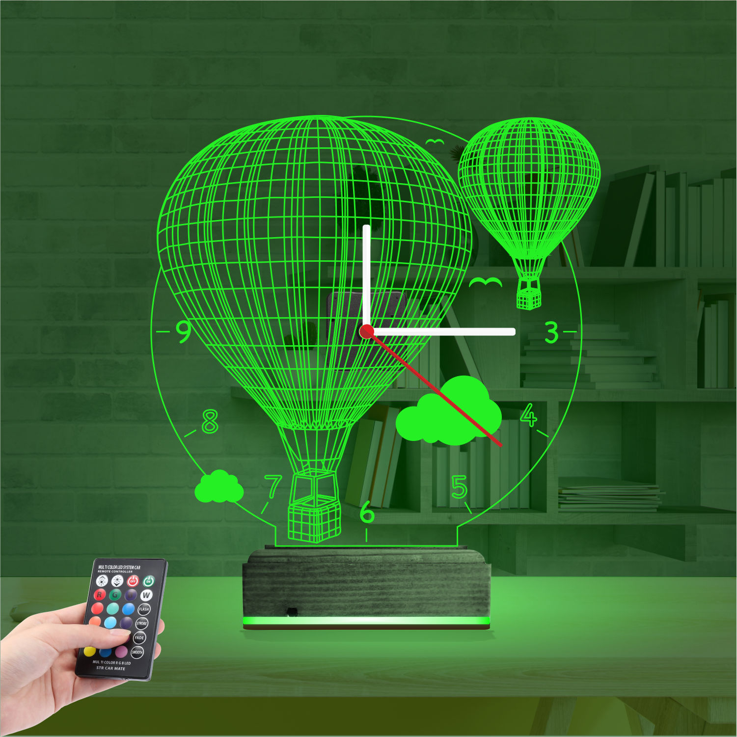 Именной подарок: 3d светильник воздушные шары каппадокия 5