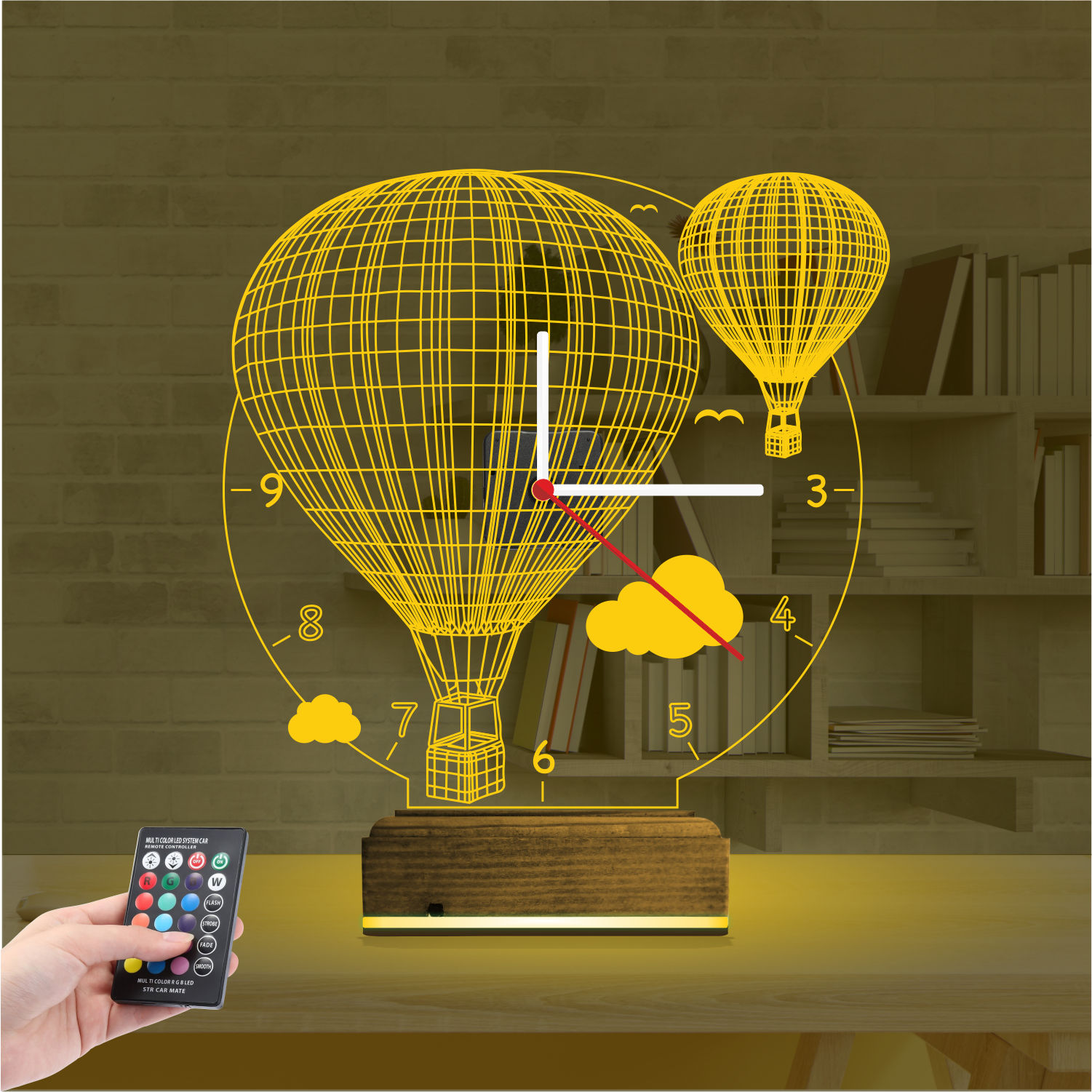 Именной подарок: 3d светильник воздушные шары каппадокия 7