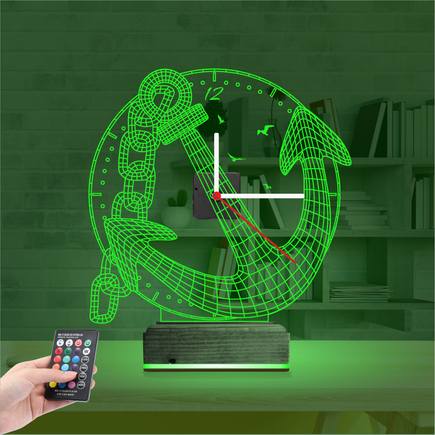 Именной подарок: 3d светильник якорь 5