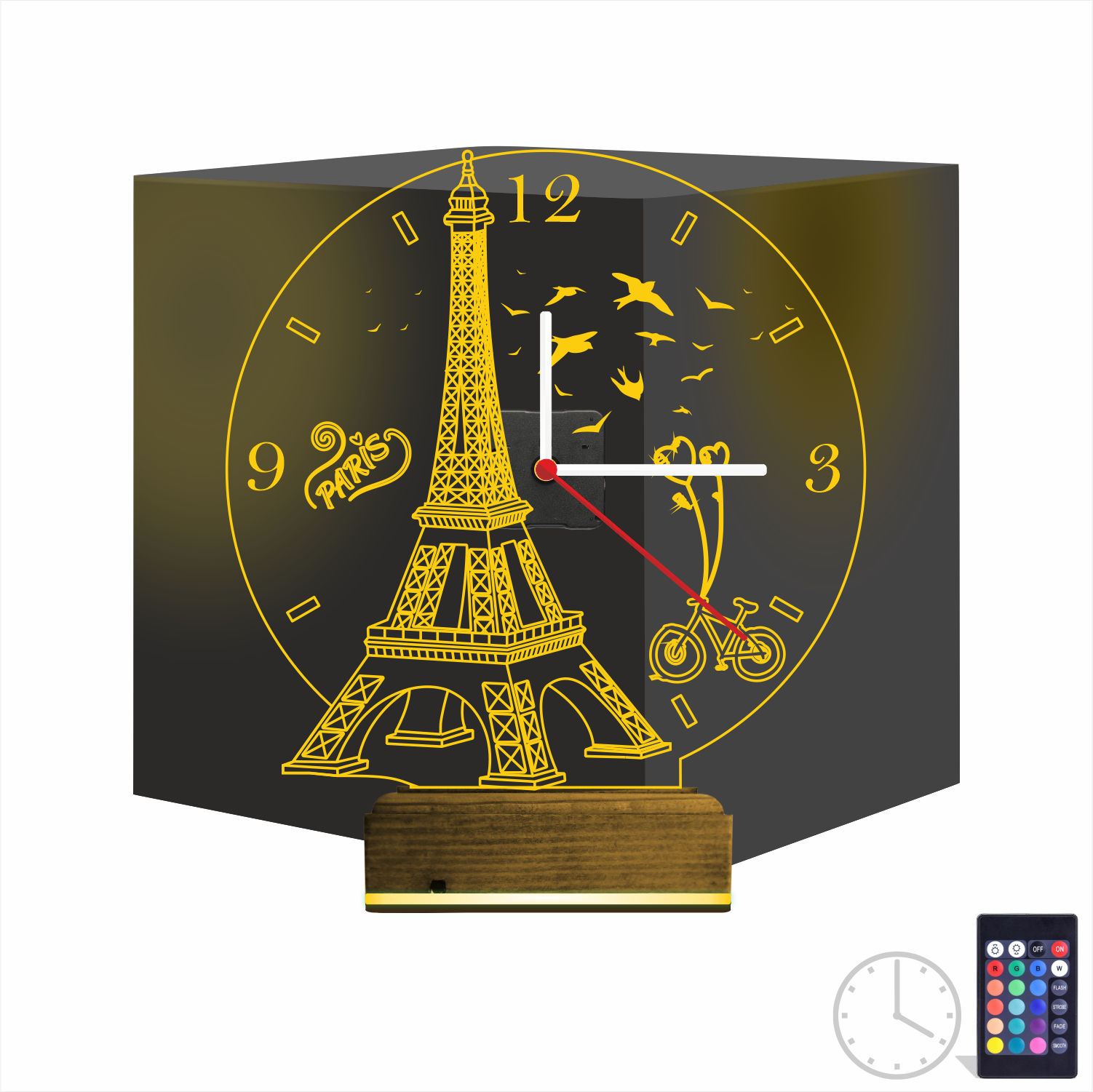 Именной подарок: 3d светильник эйфелева башня 8