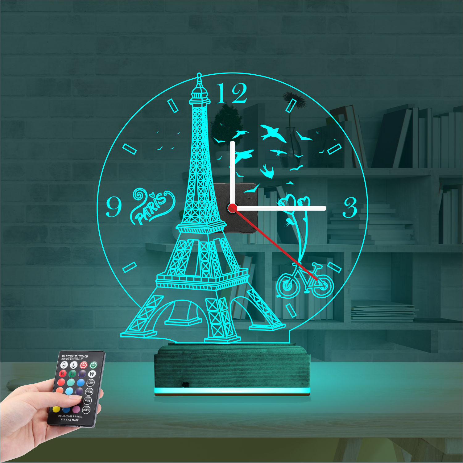 Именной подарок: 3d светильник эйфелева башня 2