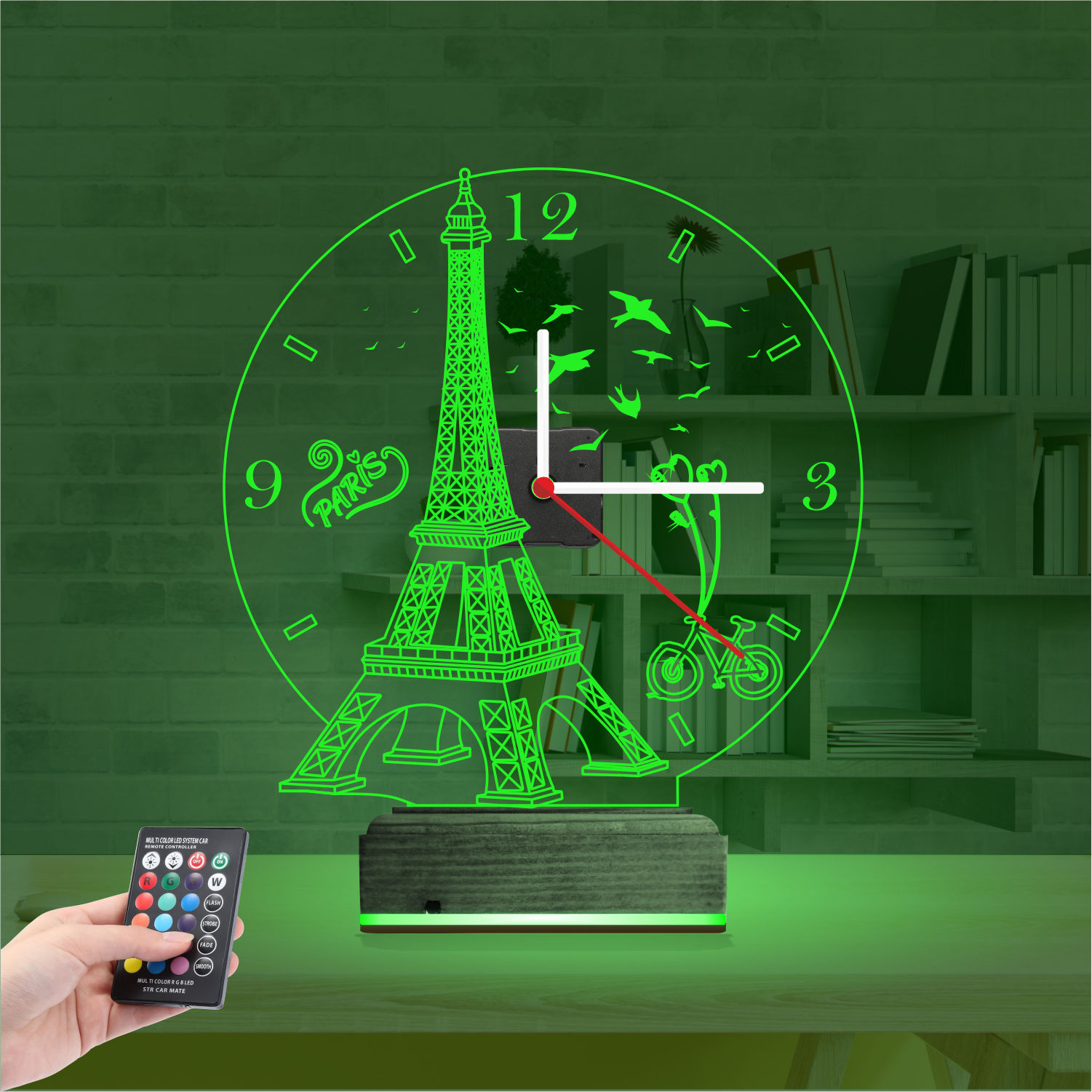 Именной подарок: 3d светильник эйфелева башня 5