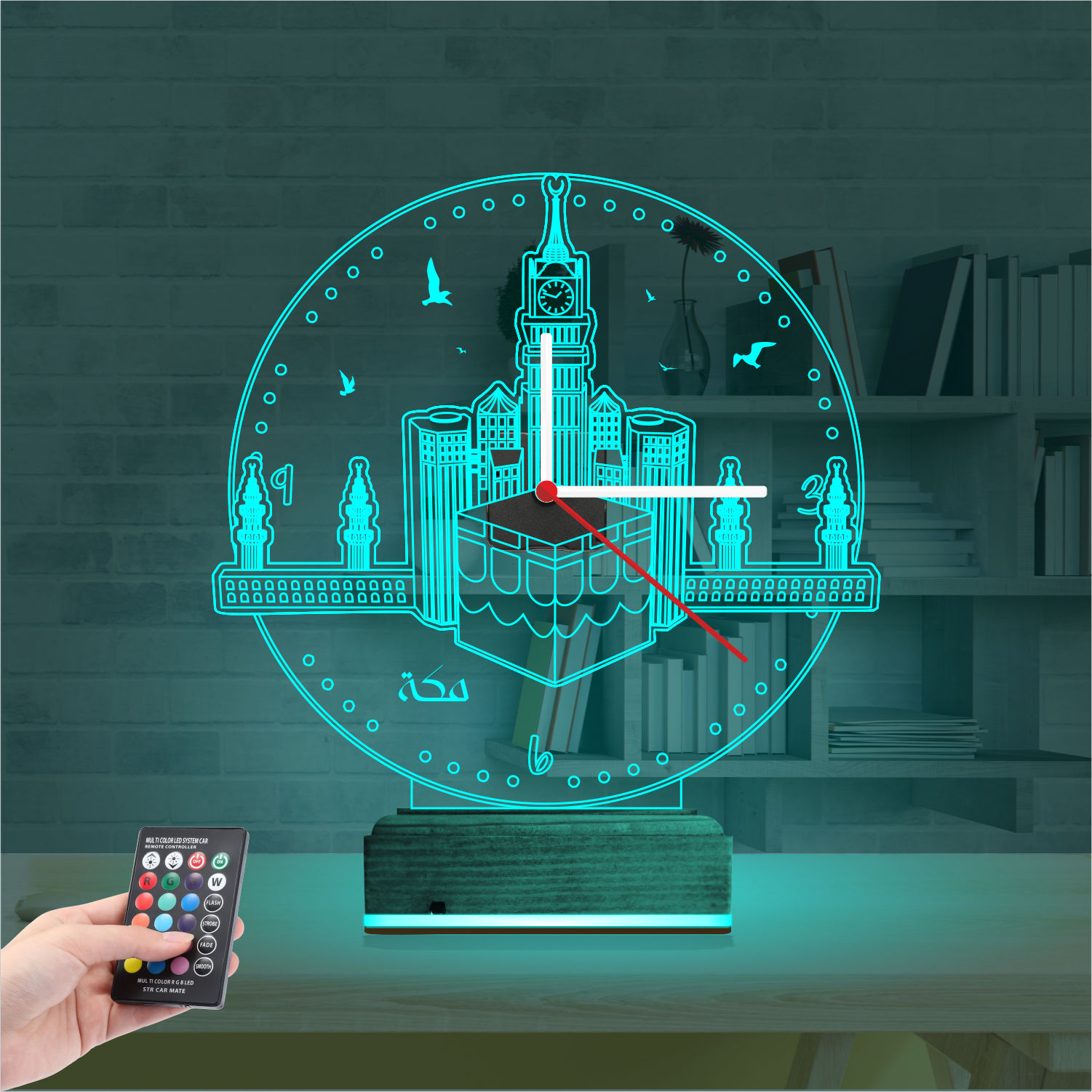 Именной подарок: 3d светильник кааба мекка 2