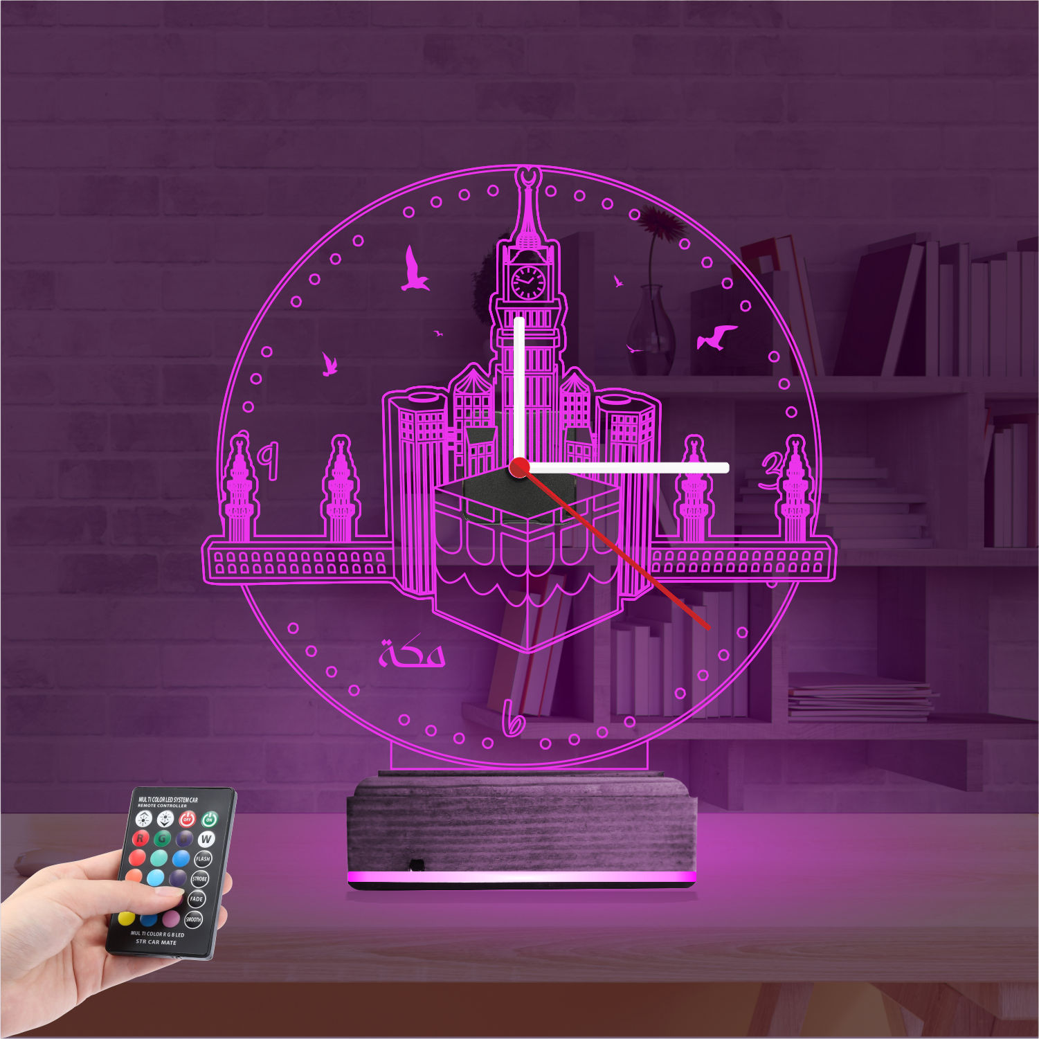 Именной подарок: 3d светильник кааба мекка 3