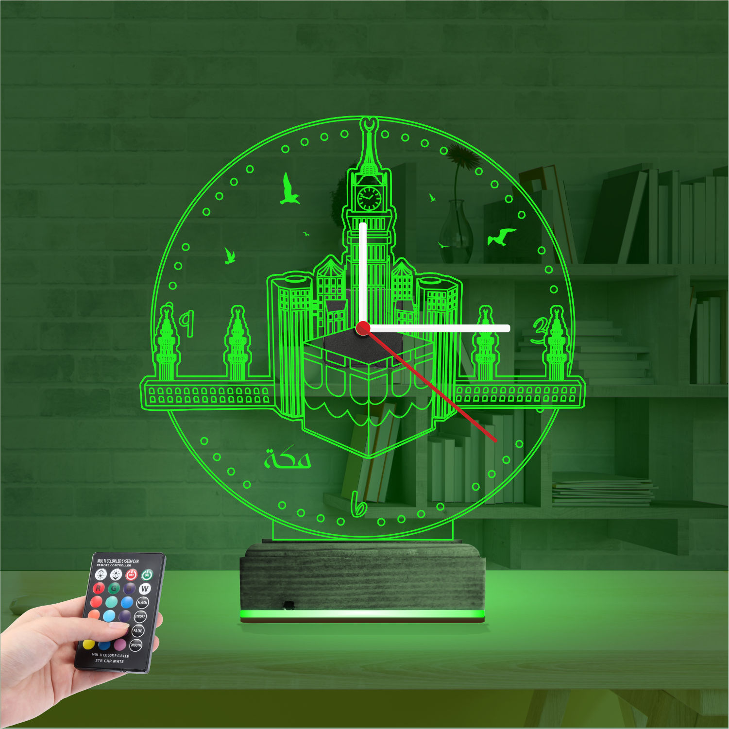 Именной подарок: 3d светильник кааба мекка 5