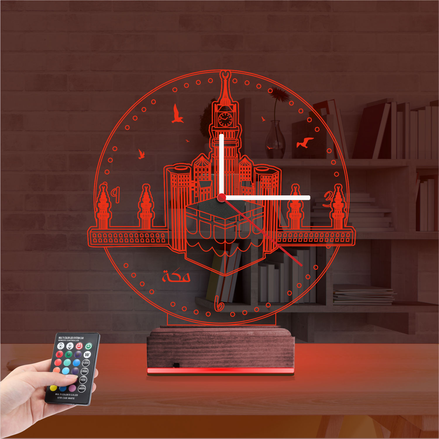 Именной подарок: 3d светильник кааба мекка 6