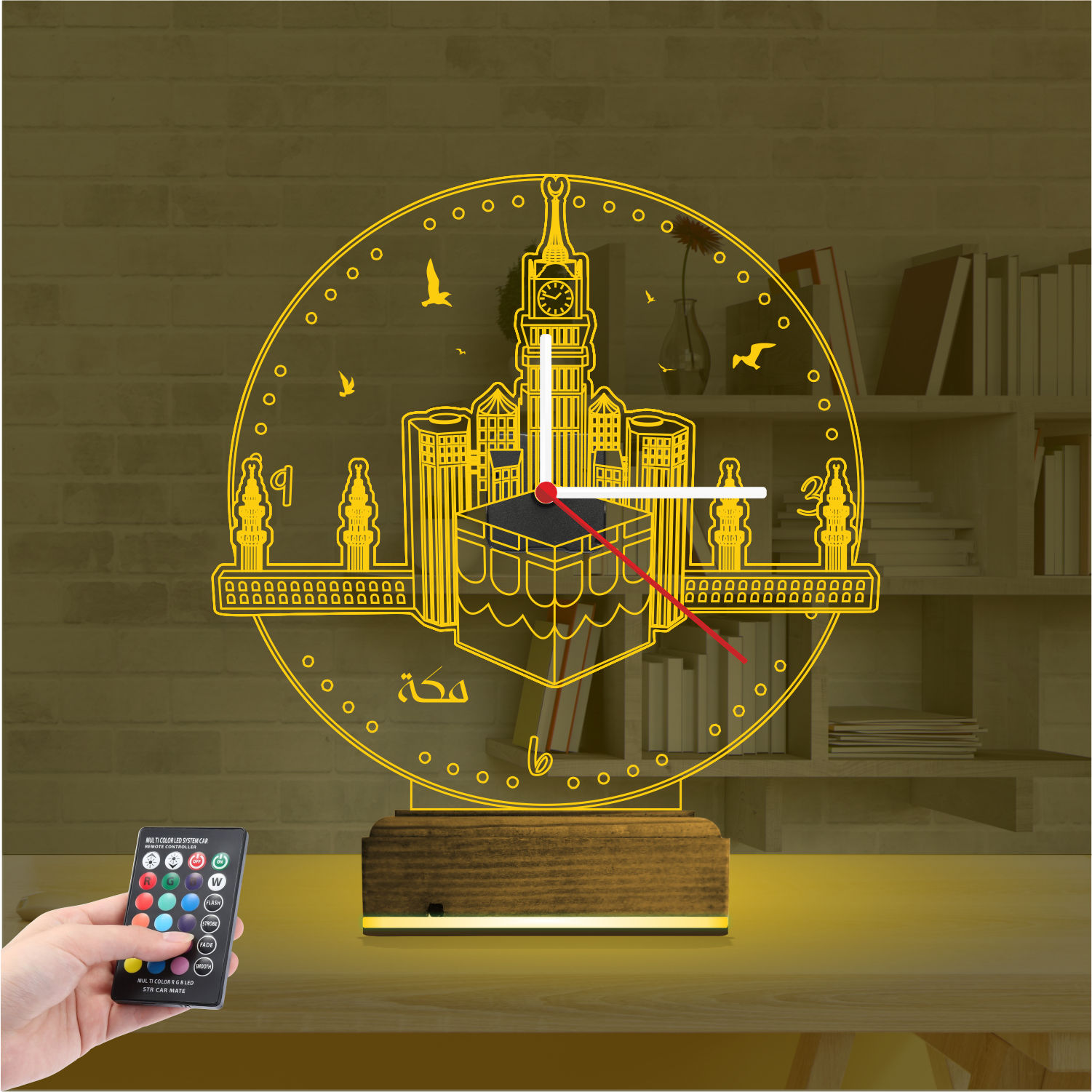 Именной подарок: 3d светильник кааба мекка 7