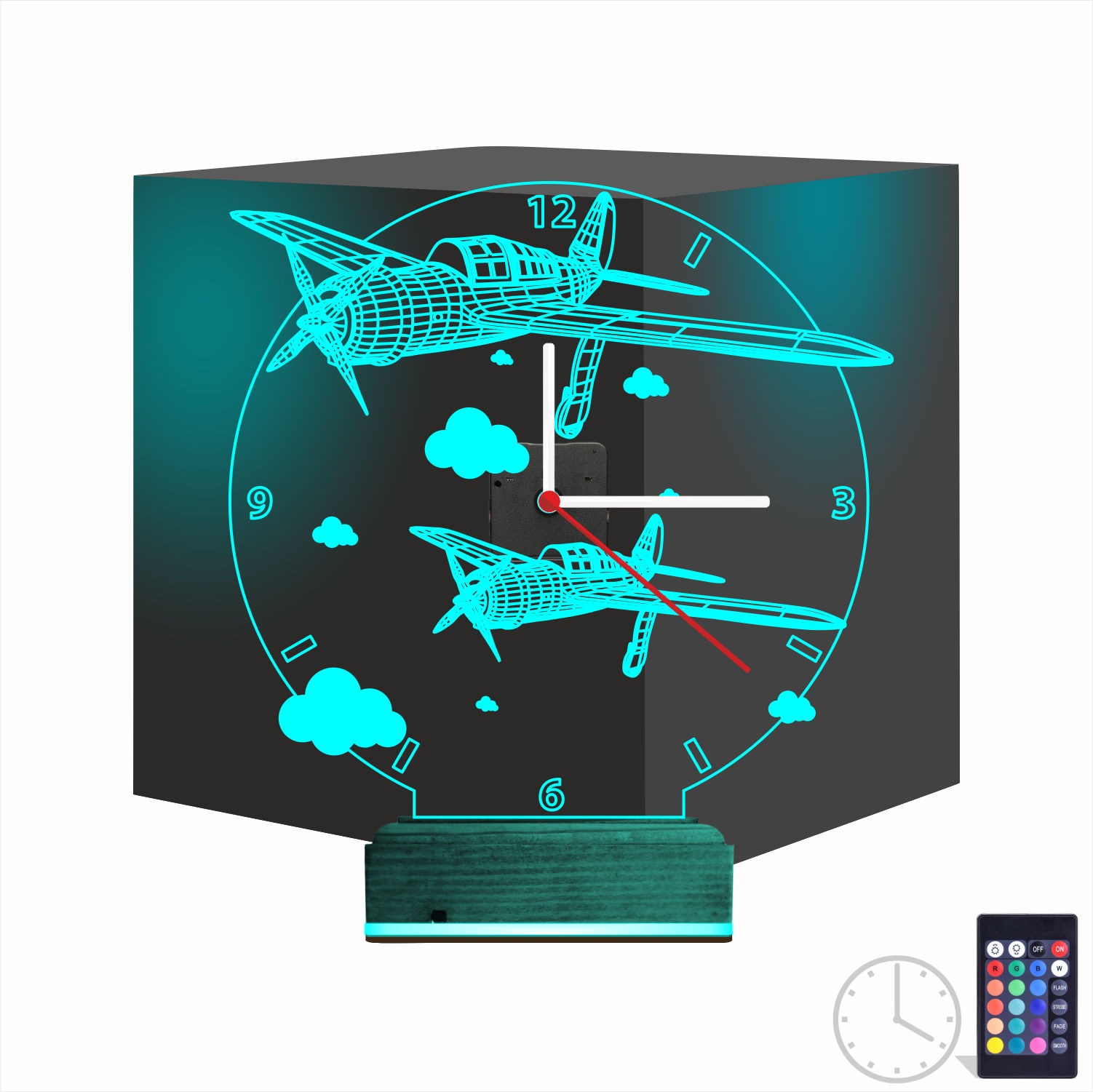 Именной подарок: 3d светильник два самолета 8