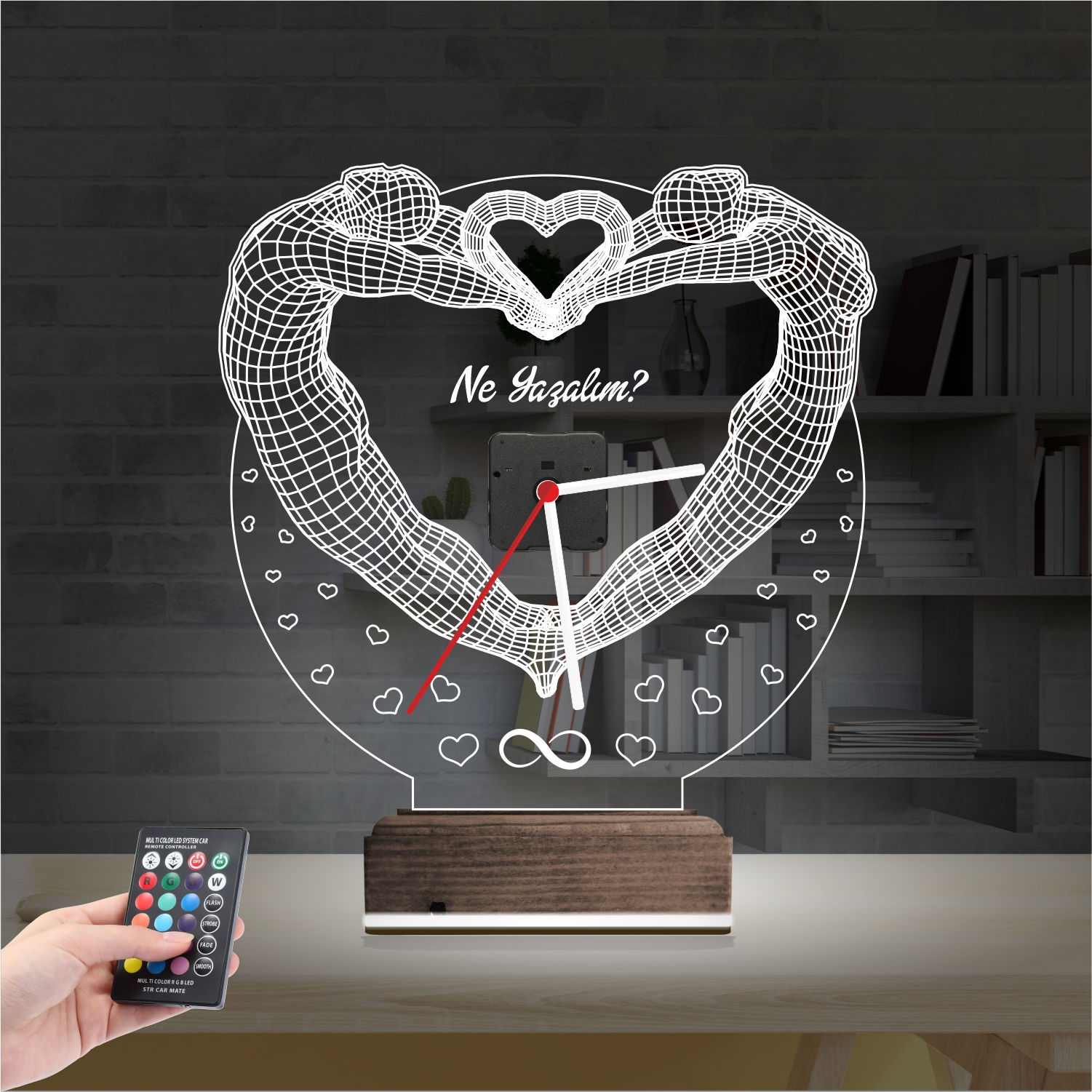 Подарок на годовщину: прыгающая пара 3d светильник 8