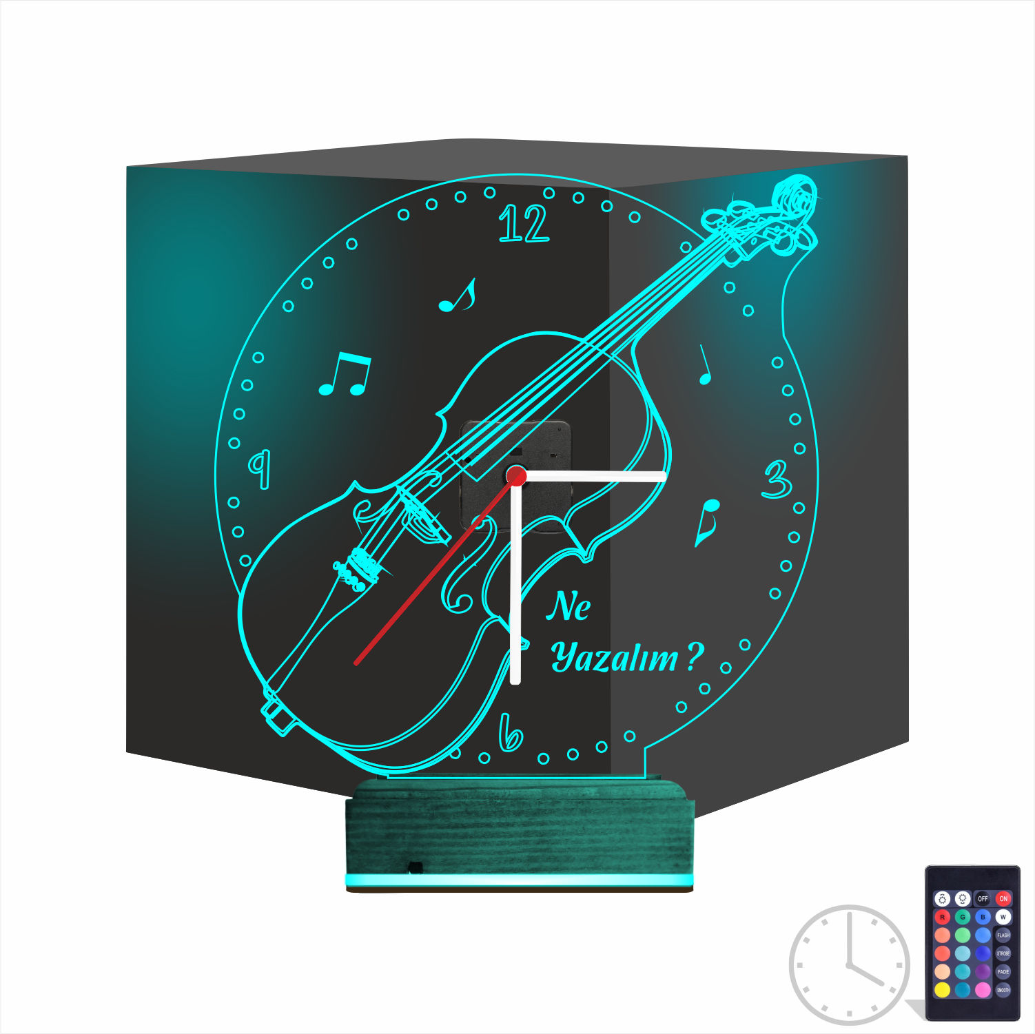 Подарок для мужчины: Хи-Мен с часами 3d светильник 8