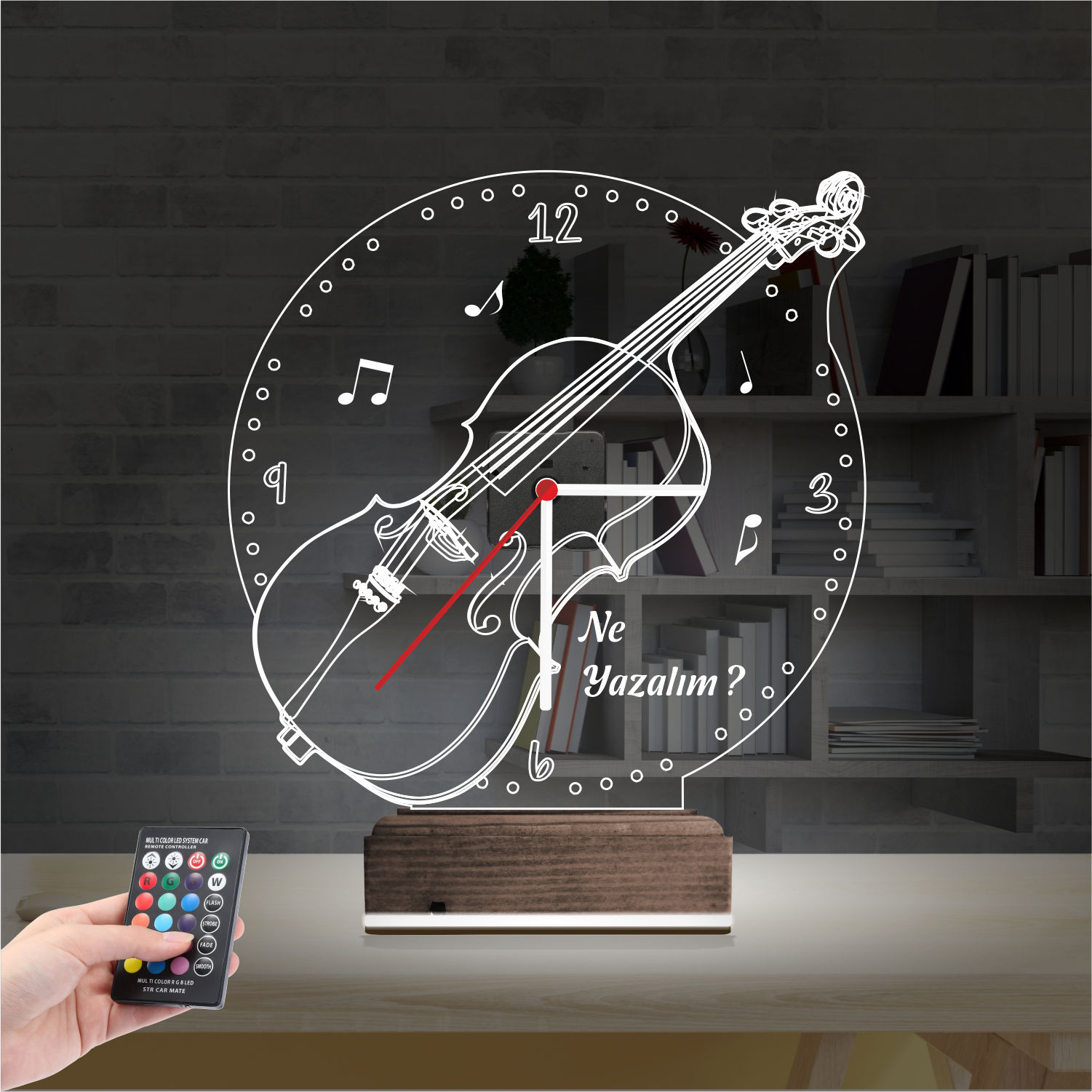 Подарок для мужчины: Хи-Мен с часами 3d светильник