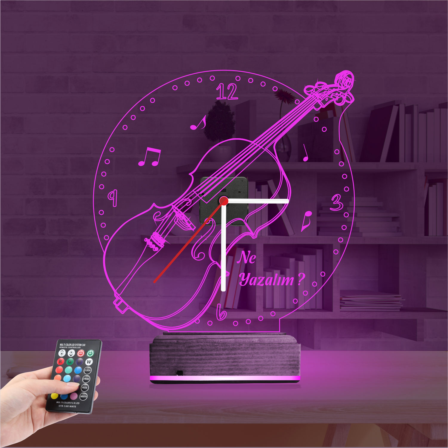 Подарок для мужчины: Хи-Мен с часами 3d светильник 3