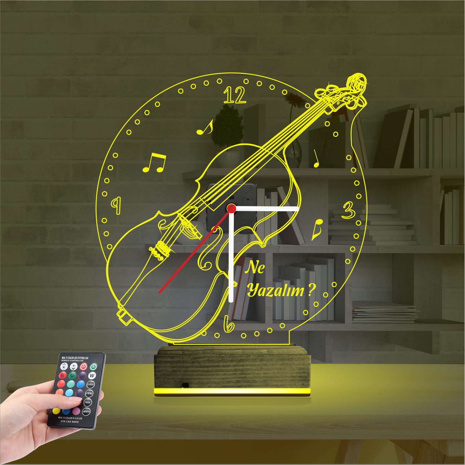 Подарок для мужчины: Хи-Мен с часами 3d светильник 4