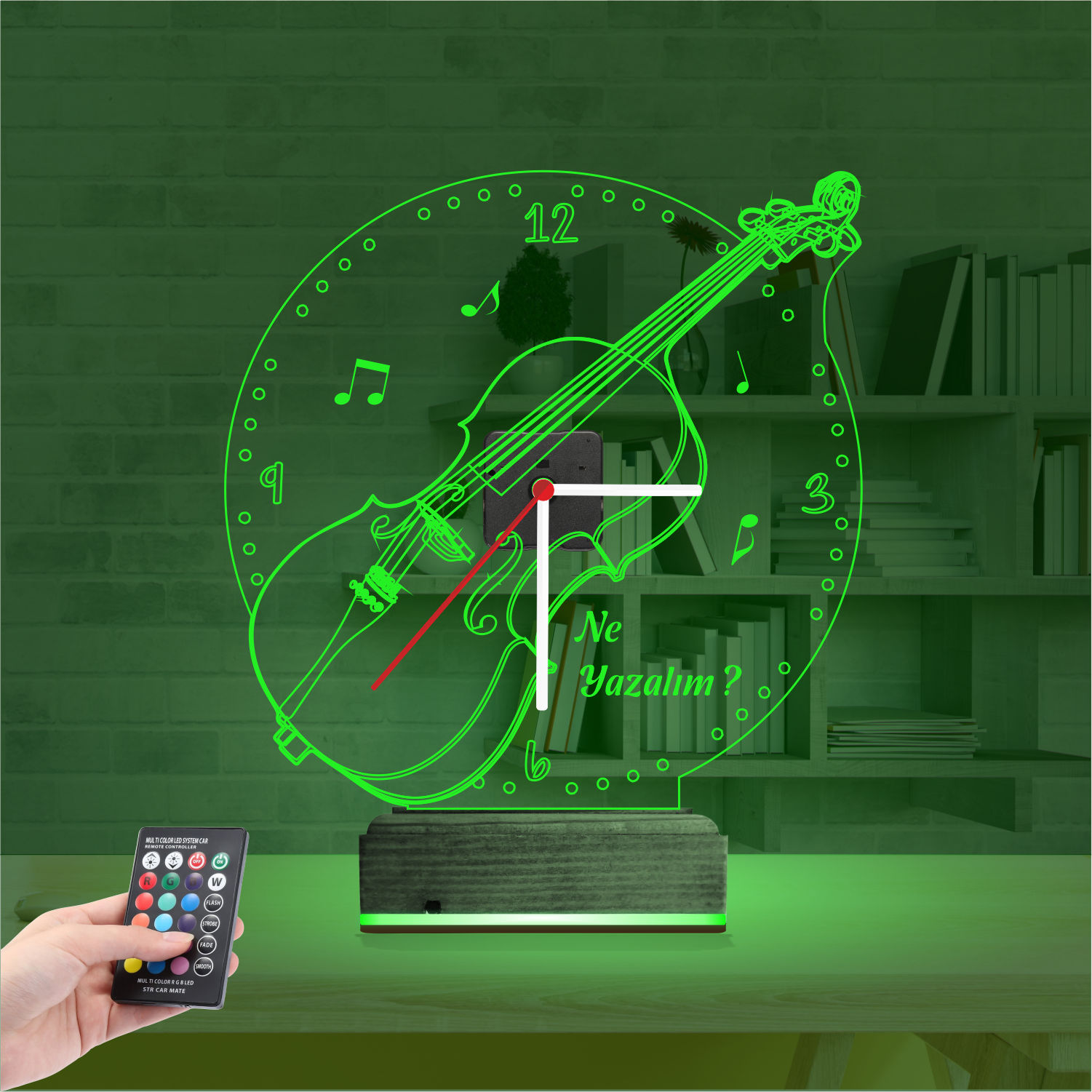 Подарок для мужчины: Хи-Мен с часами 3d светильник 5