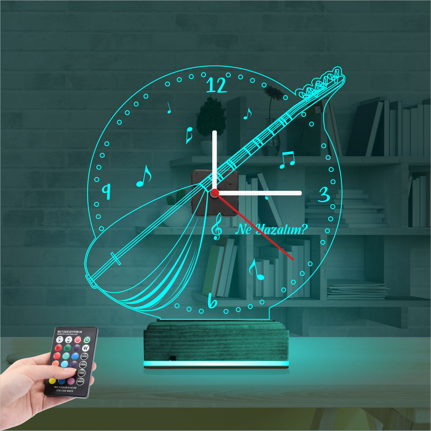 Именной подарок: турецкая саза 3d светильник