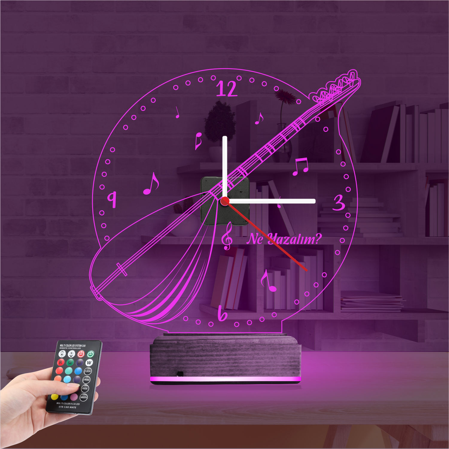 Именной подарок: турецкая саза 3d светильник