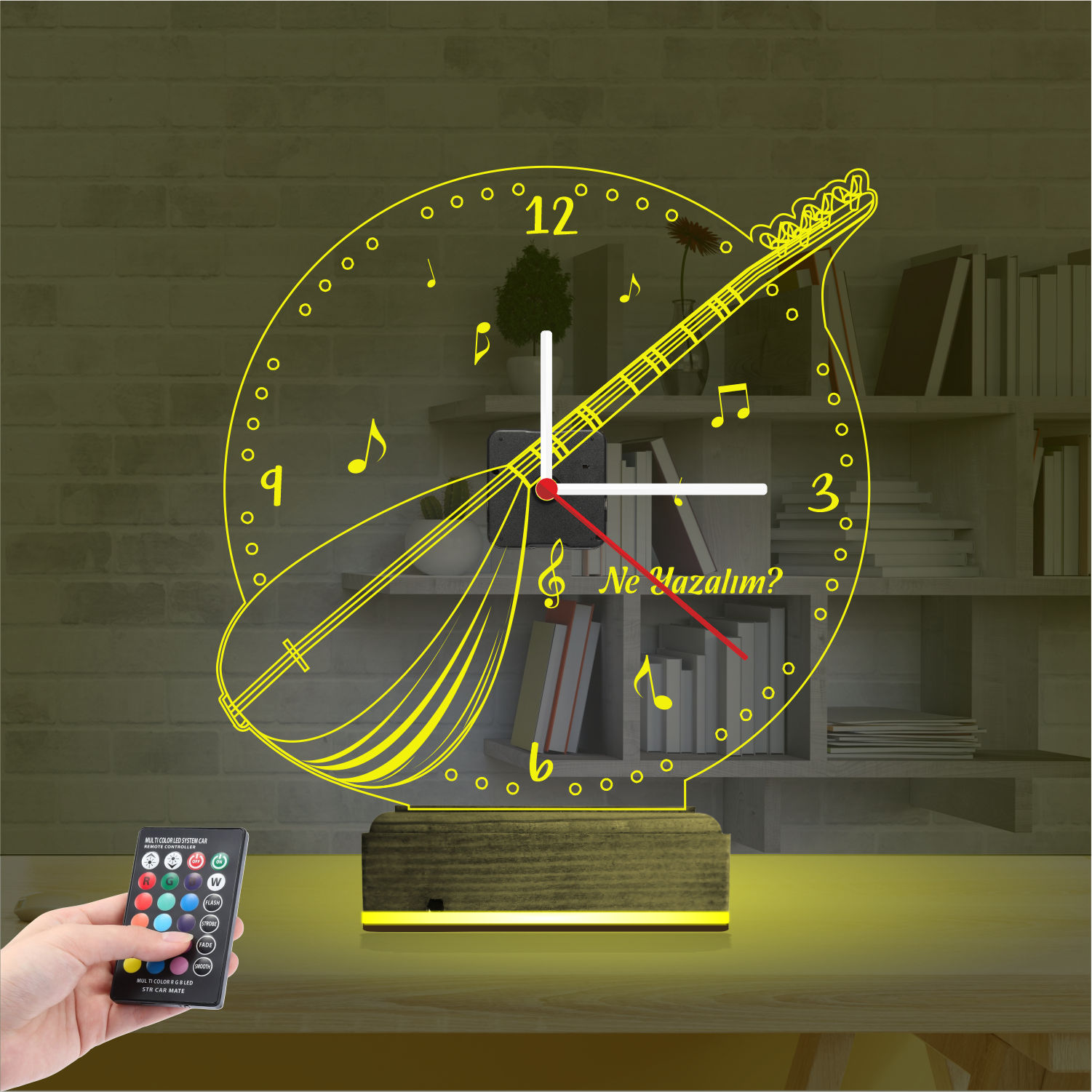 Именной подарок: турецкая саза 3d светильник 3