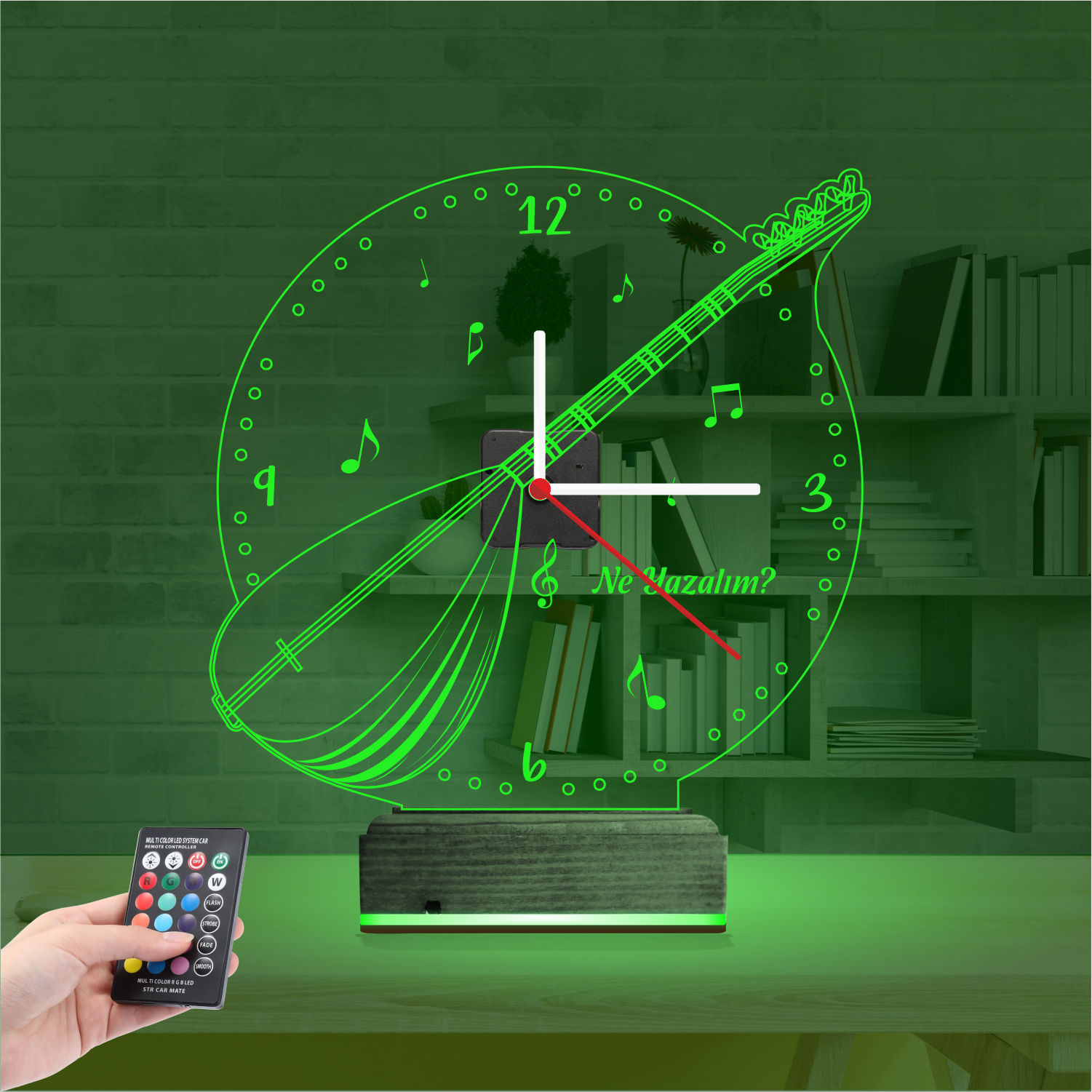 Именной подарок: турецкая саза 3d светильник 4