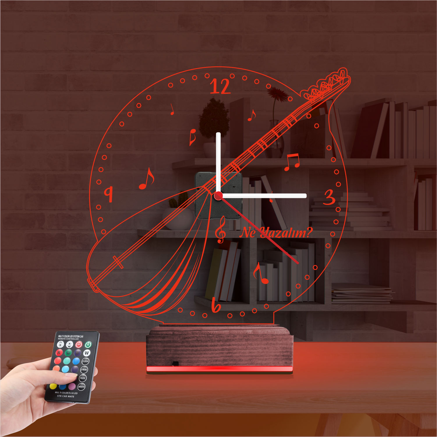 Именной подарок: турецкая саза 3d светильник 5