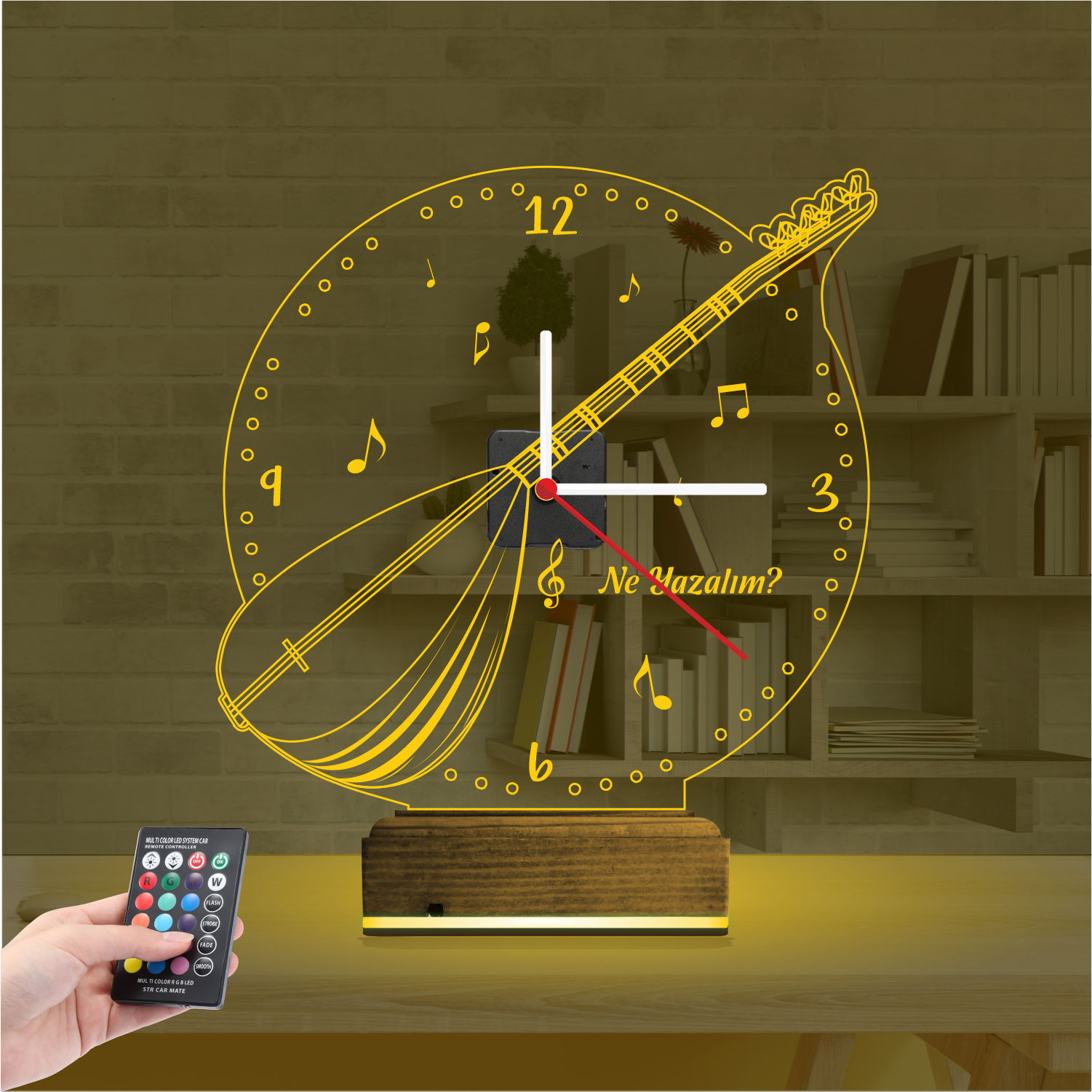 Именной подарок: турецкая саза 3d светильник 6