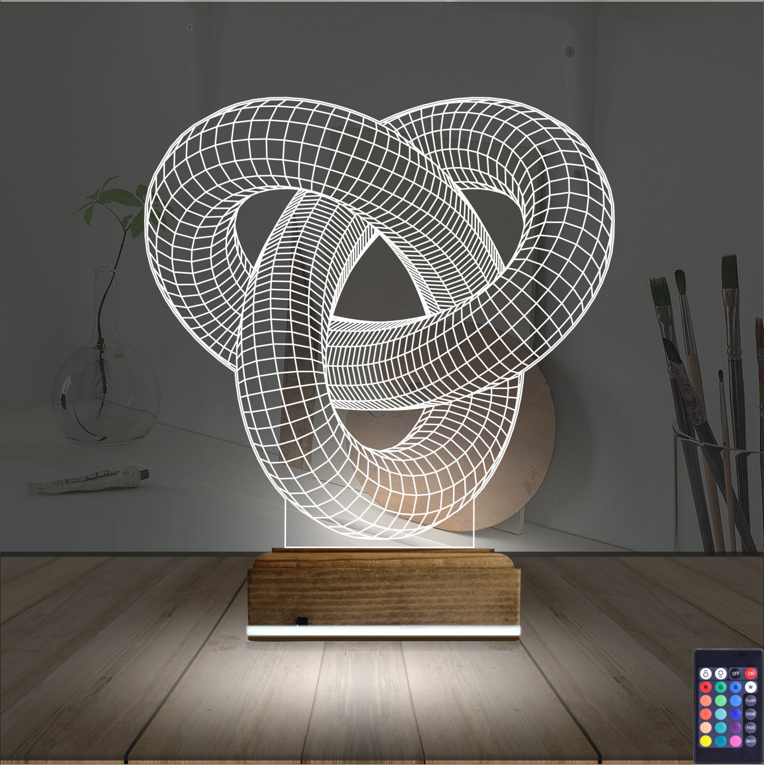 Бесконечный узел — 3D LED Ночник | Подарок для дома