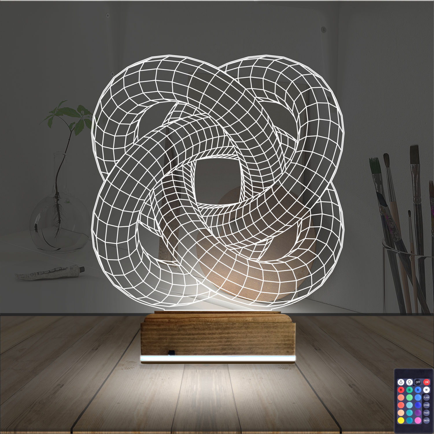 Абстрактный узел 3D Ночник