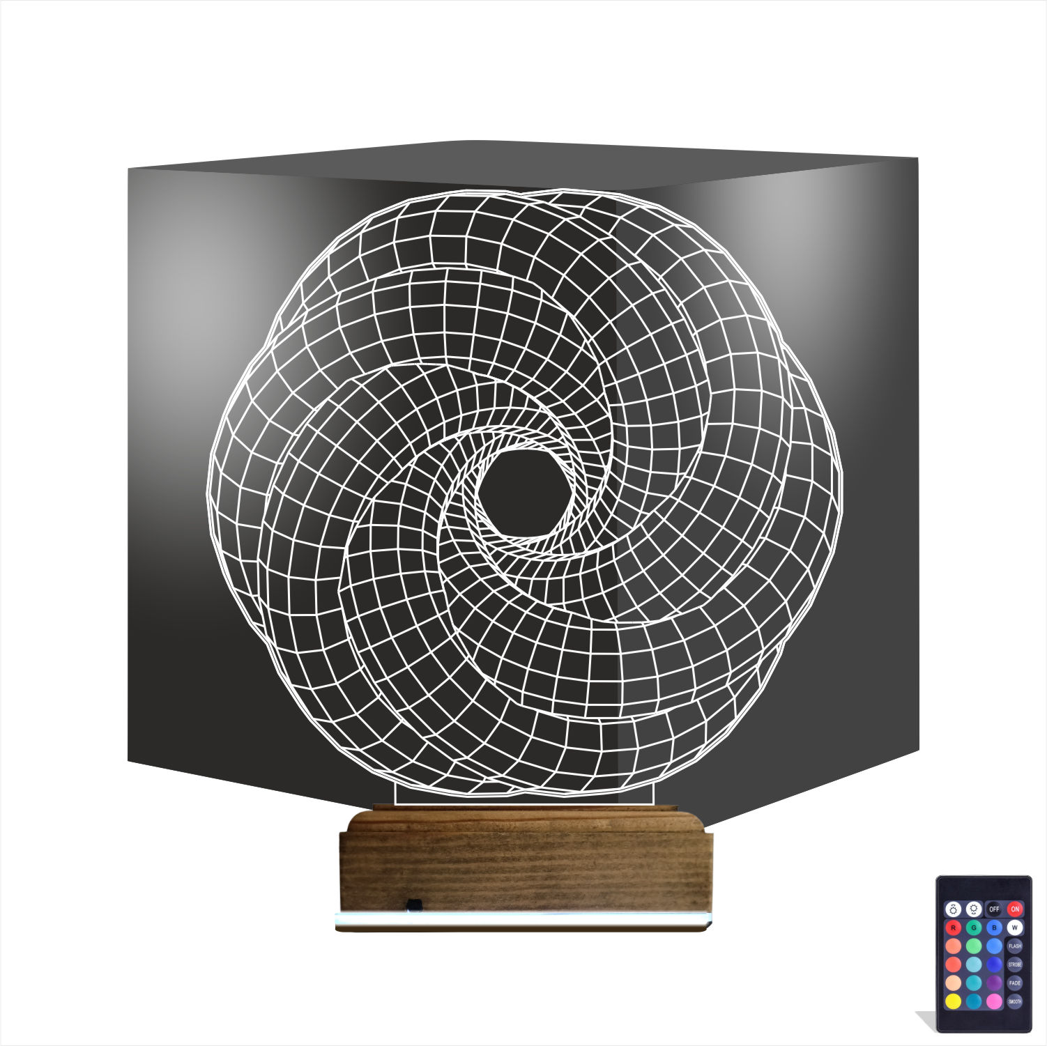 Абстрактная Иллюзия — 3D LED Ночник | Стильный подарок