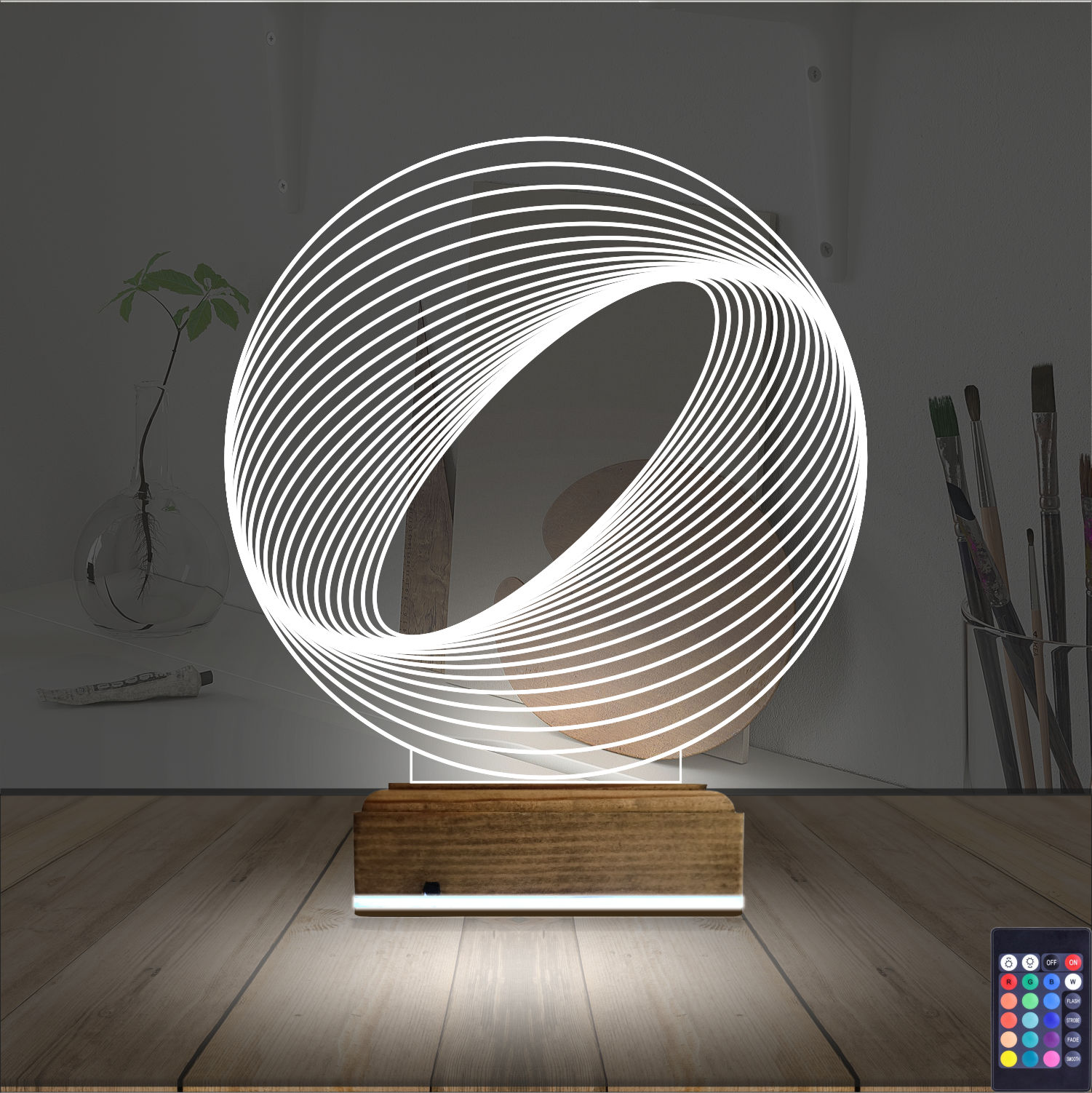 Абстрактная сфера — 3D LED Ночник | Оригинальный подарок