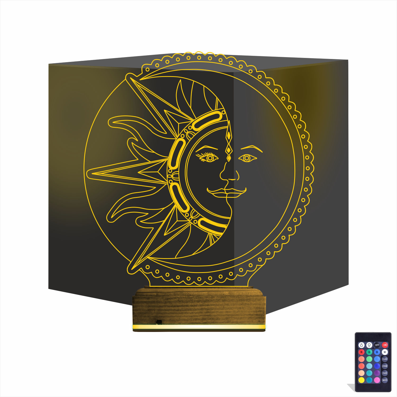 Солнце и Луна — 3D LED Ночник | Оригинальный подарок