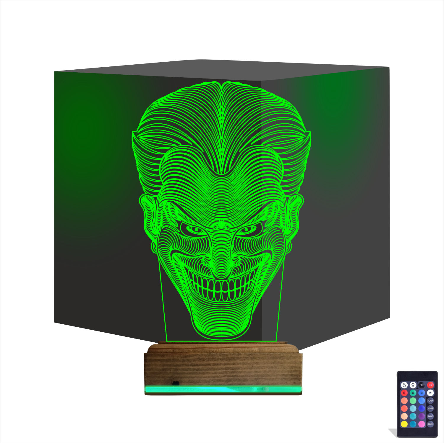 Джокер — 3D LED Ночник | Подарок фанату кино