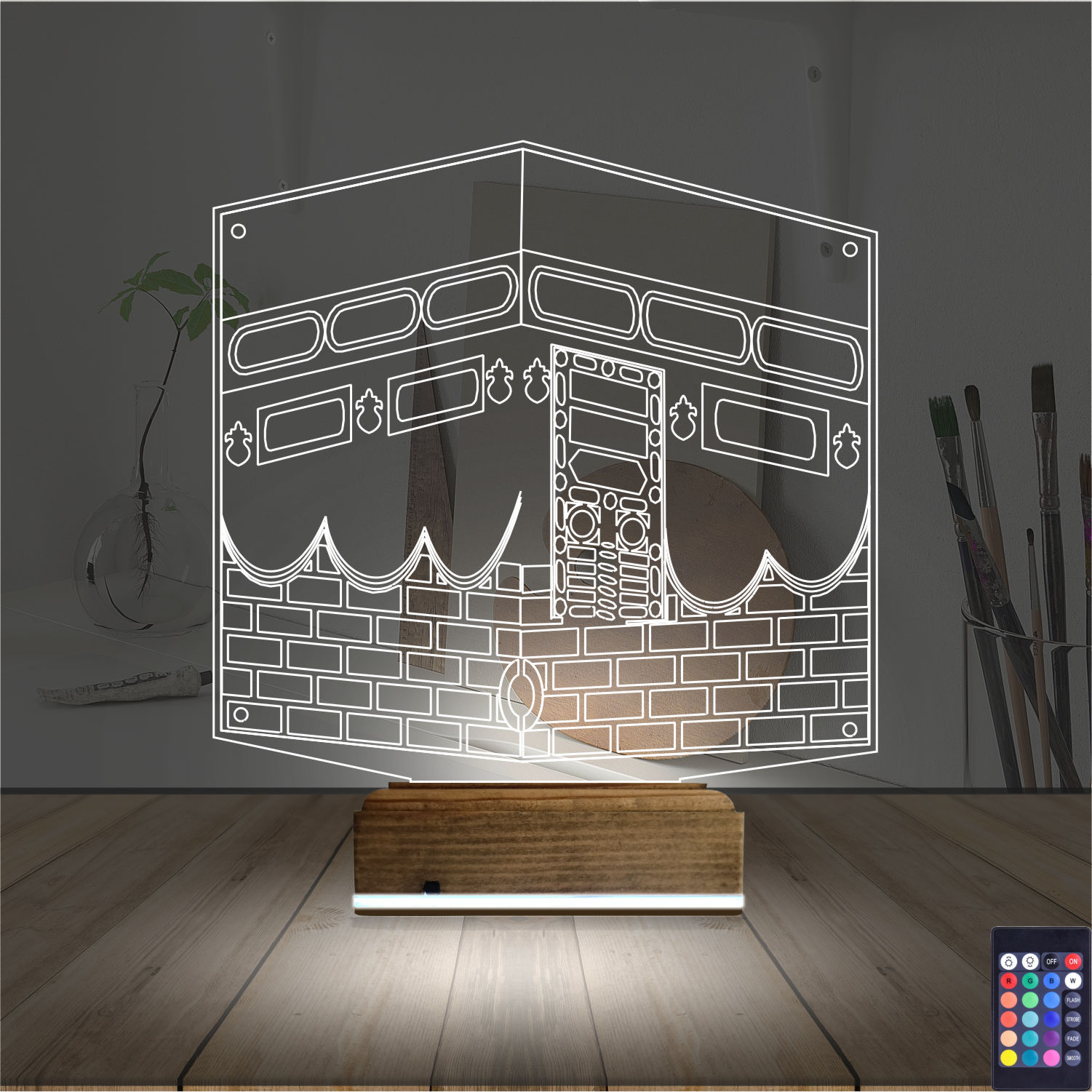 Кааба — 3D LED Ночник | Подарок мусульманину