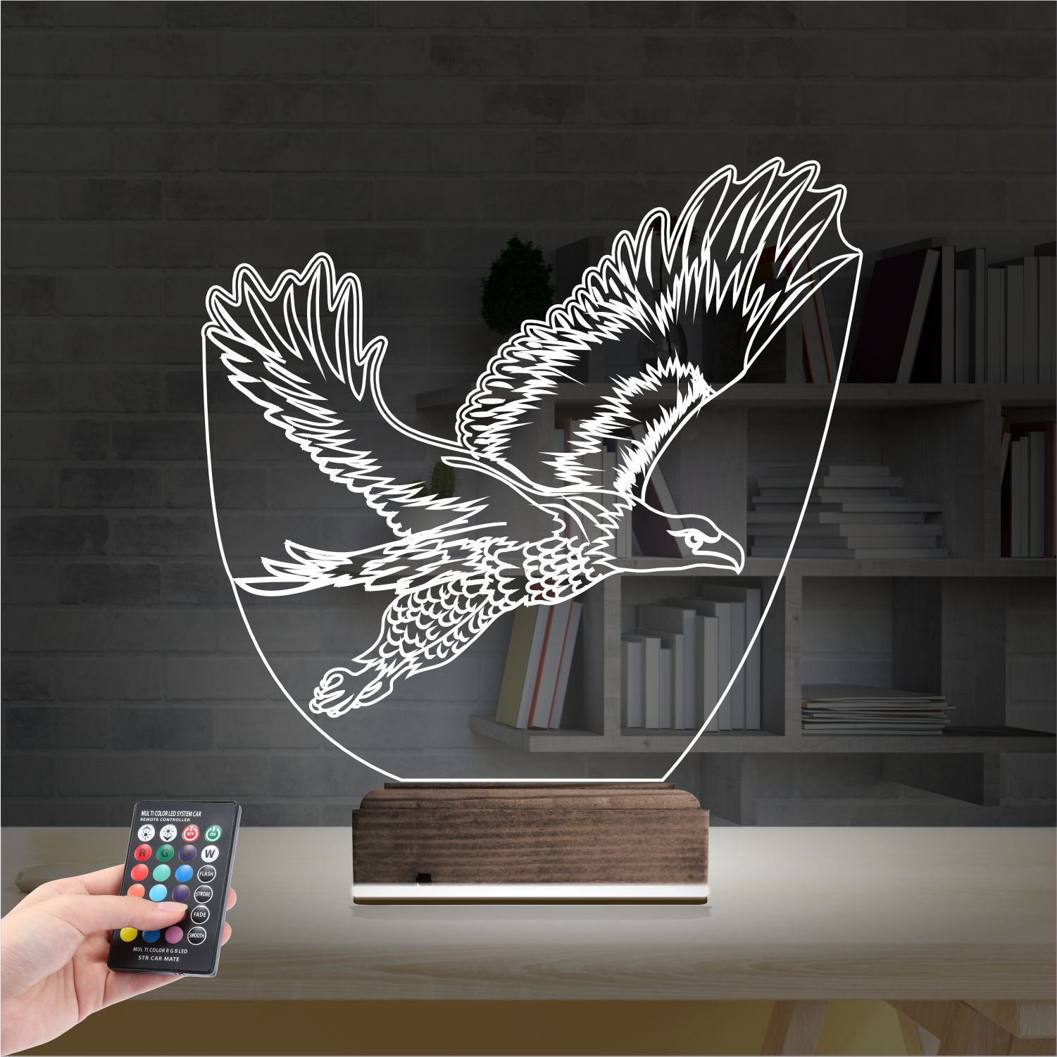 Орёл — 3D LED Ночник | Подарок мужчине