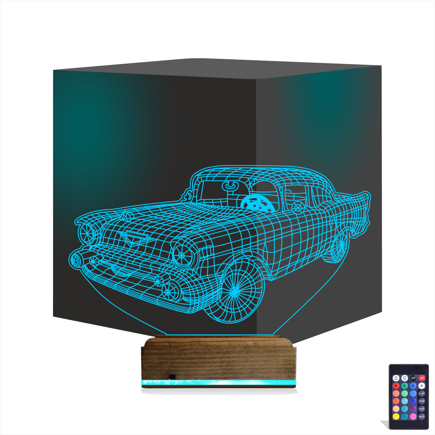 Ретро Автомобиль — 3D LED Ночник | Подарок мужчине