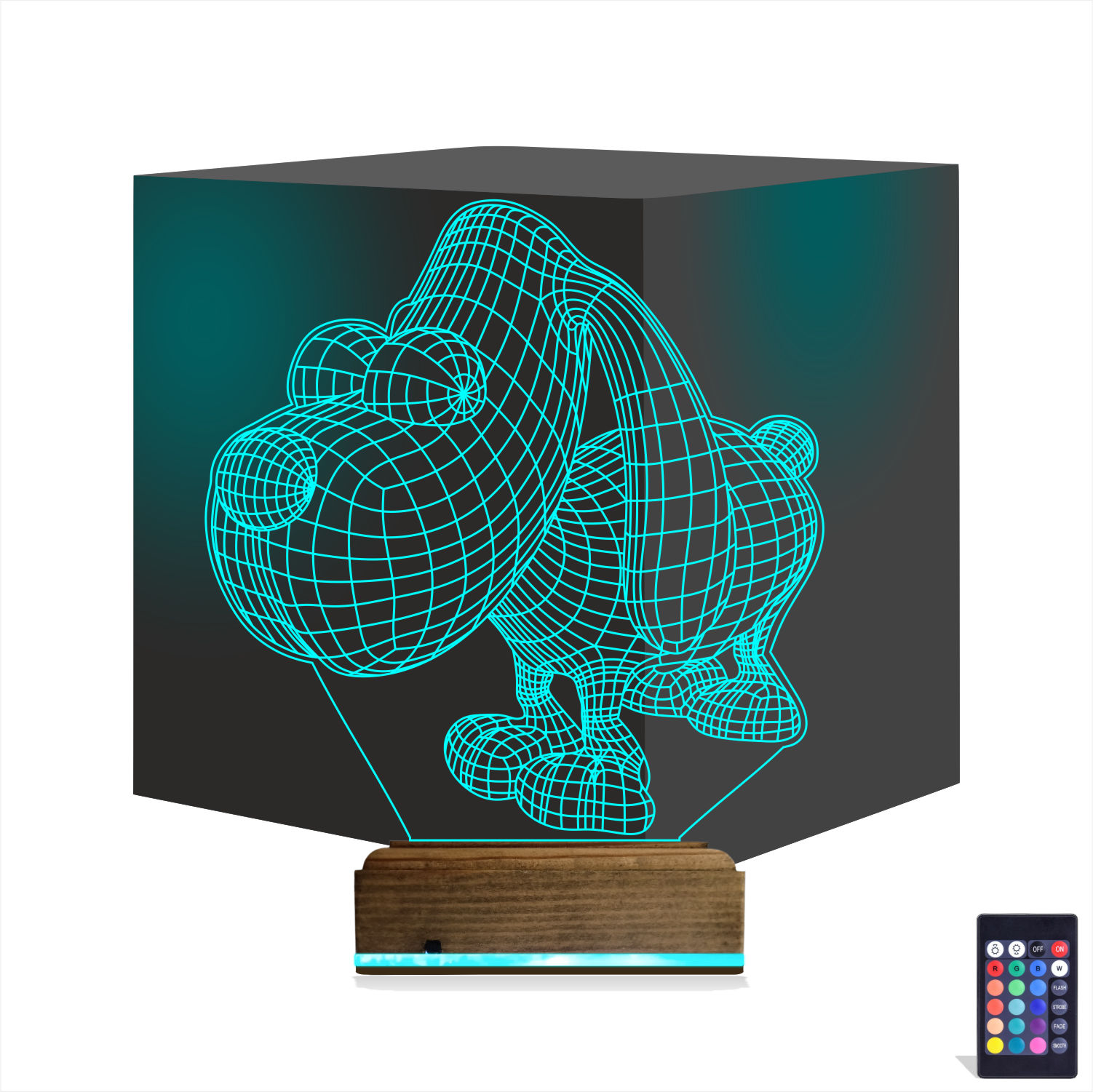 Собака — 3D LED Ночник | Подарок детям