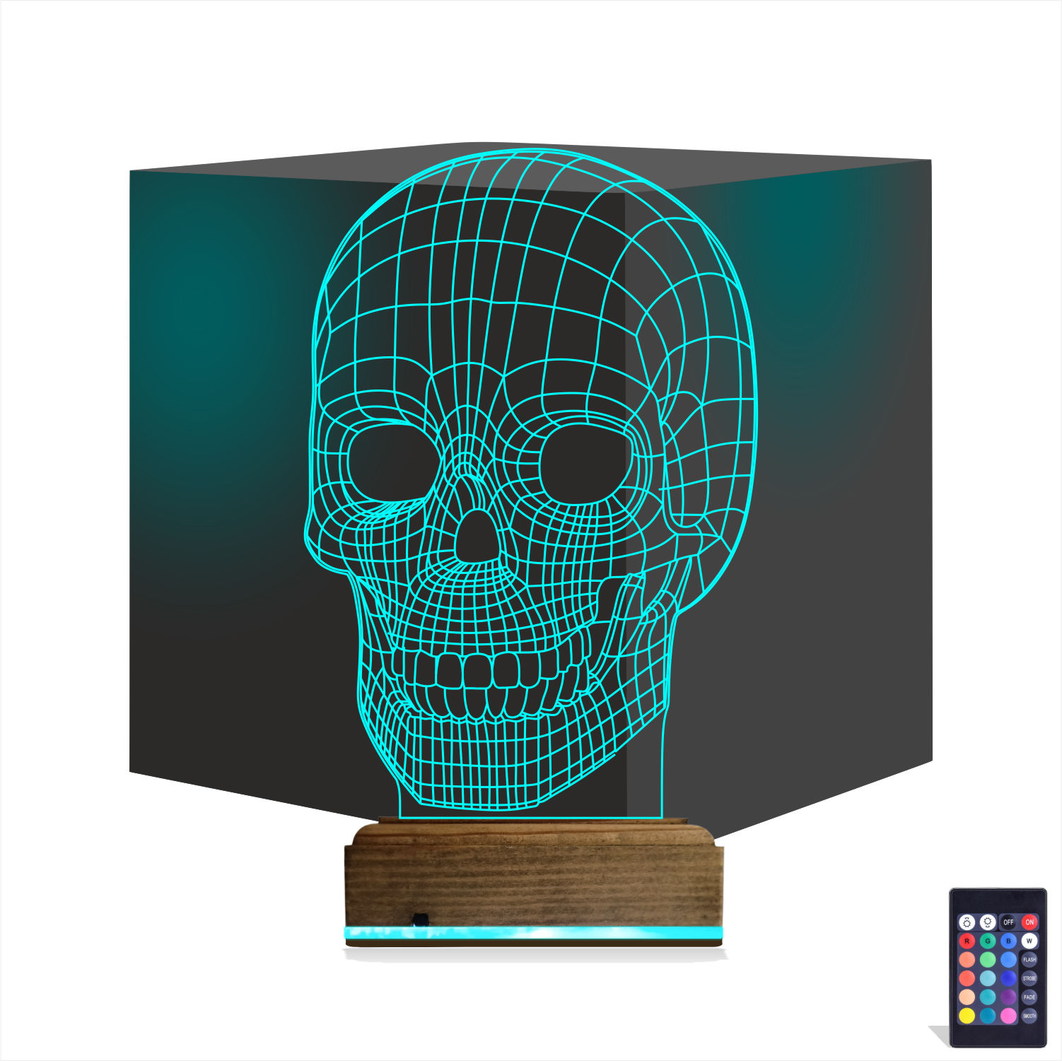 Череп — 3D LED Ночник | Стильный подарок