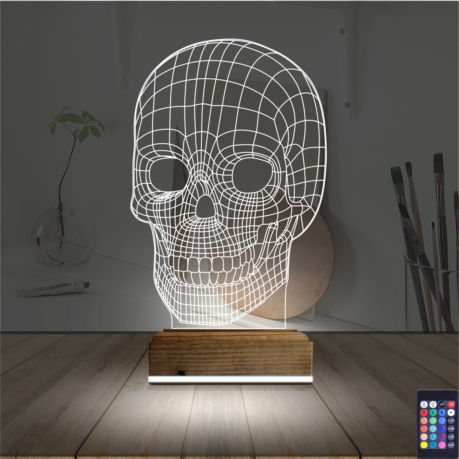 Череп — 3D LED Ночник | Стильный подарок