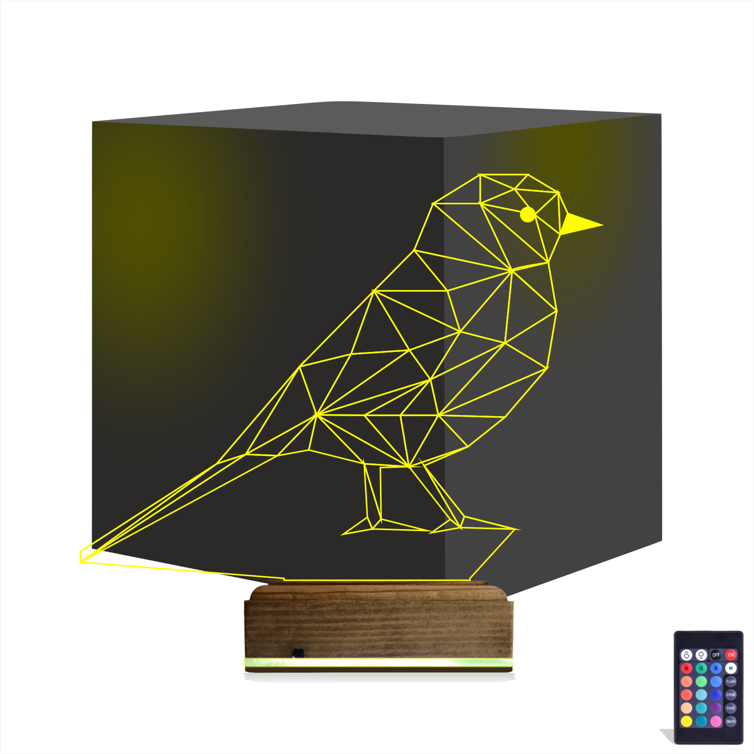 Птица — 3D LED Ночник | Подарок для дома