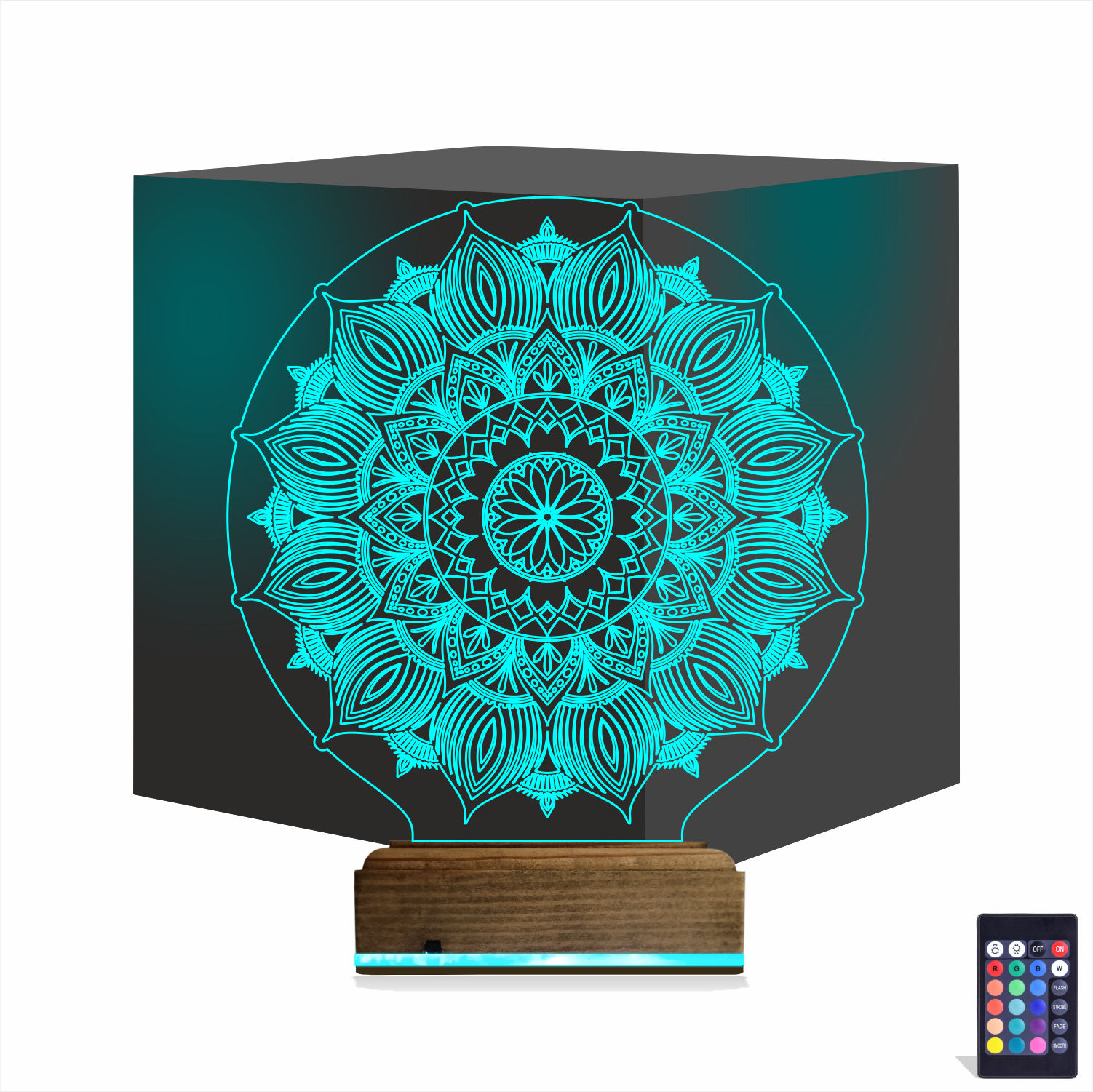 Мандала — 3D LED Ночник | Подарок для медитации и дома