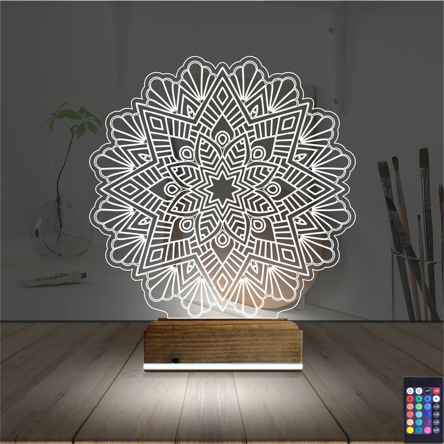 Мандала 3D Ночник