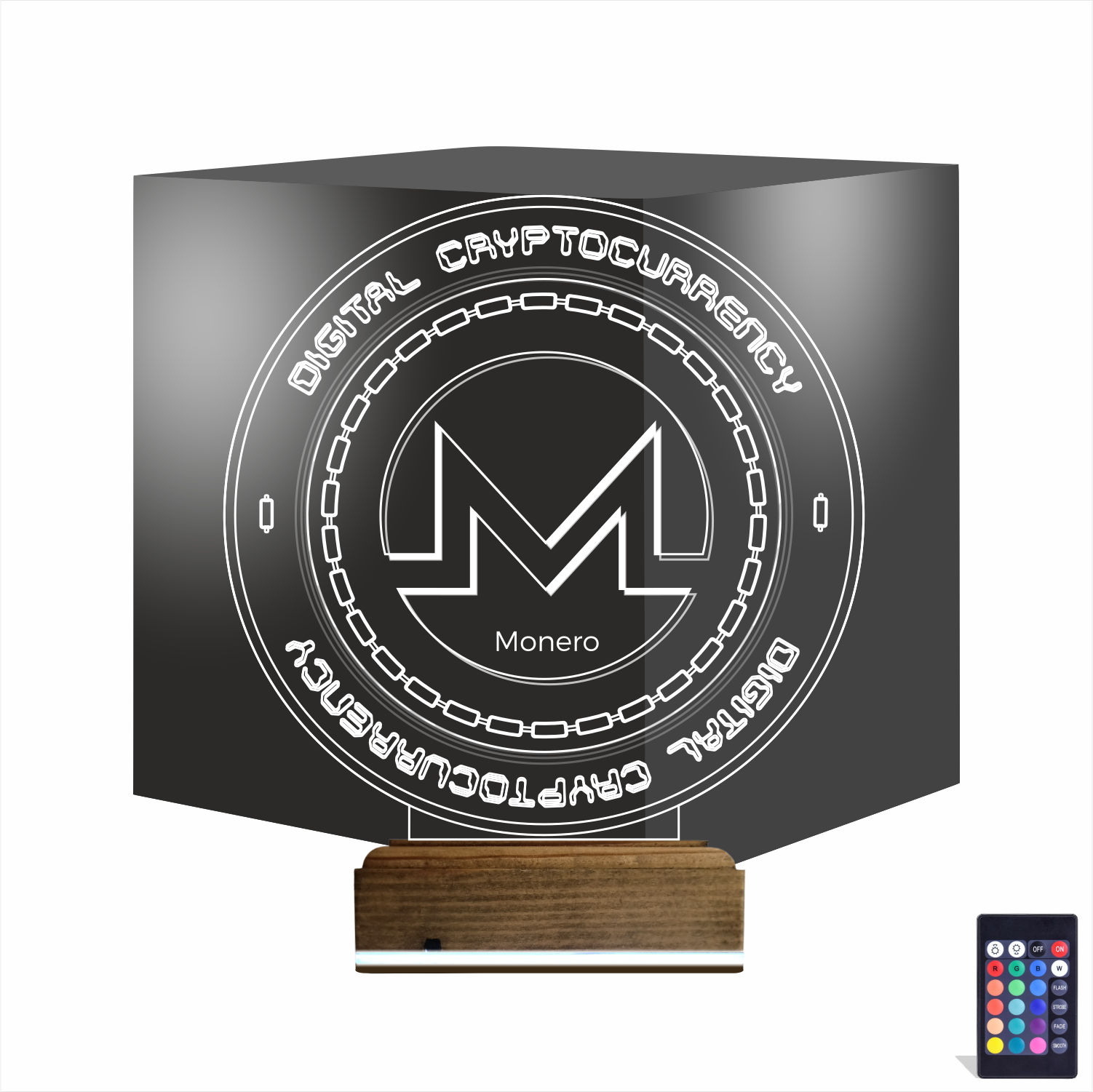 Monero — 3D LED Ночник | Подарок трейдеру и криптоэнтузиасту